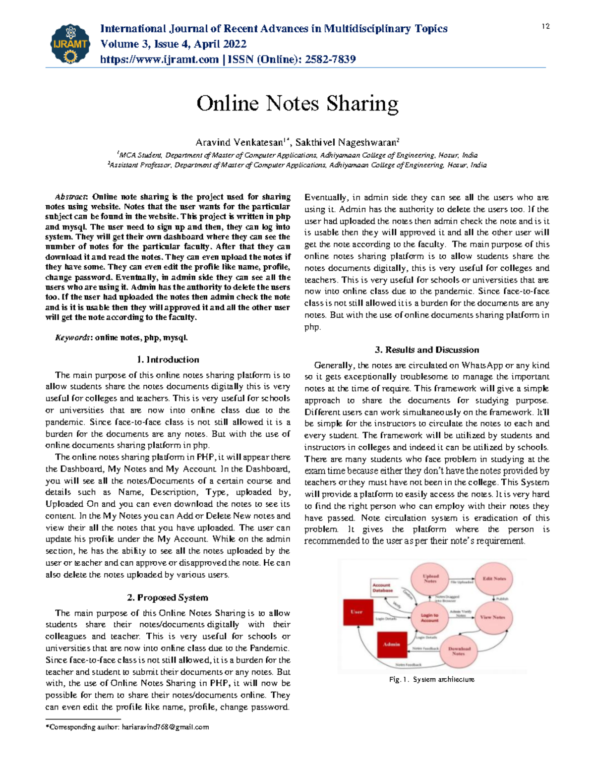 Ijramt V3 I4 4 - Notes Sharing Platform - International Journal of ...