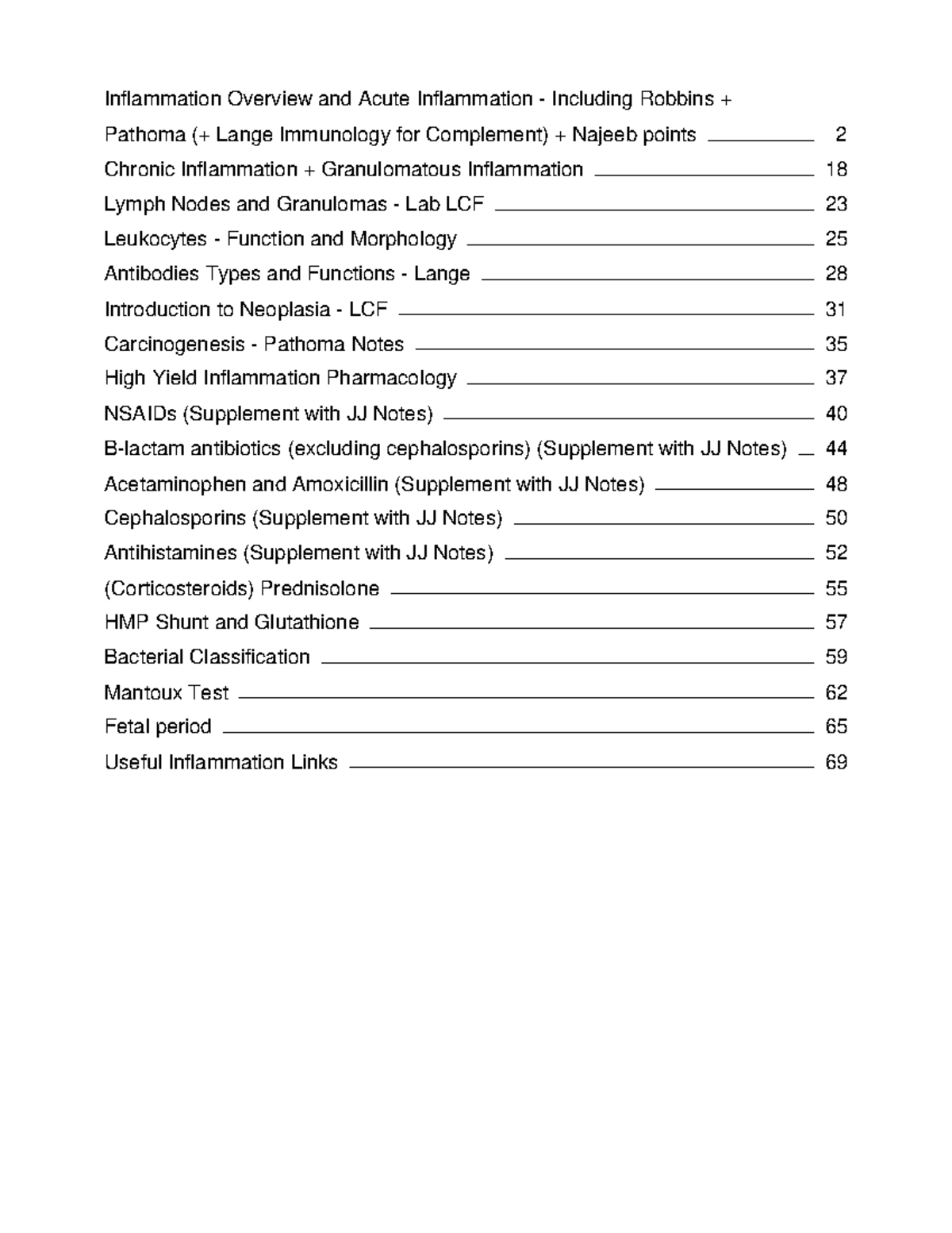 I N Notes - Yasrab - ... - Inflammation Overview and Acute Inflammation ...