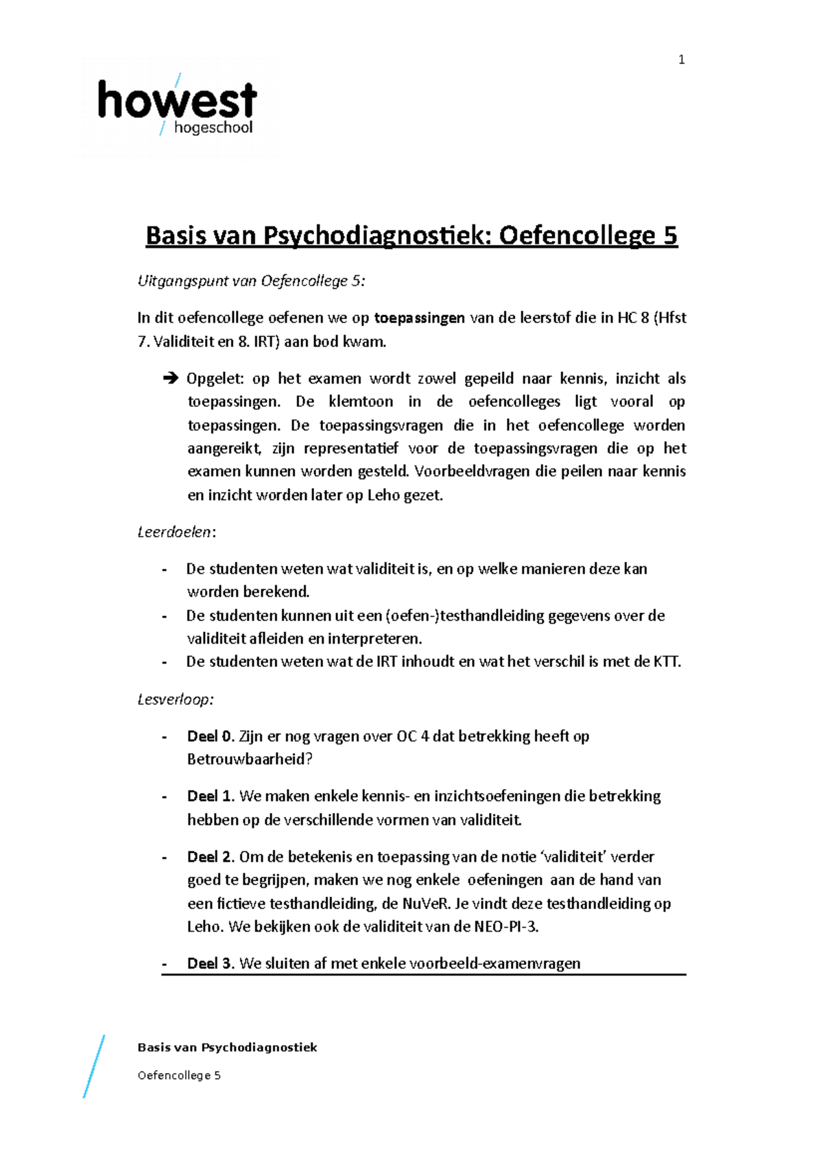 Basis Van PSD OC5 Oplossingen - Basis Van Psychodiagnostiek ...