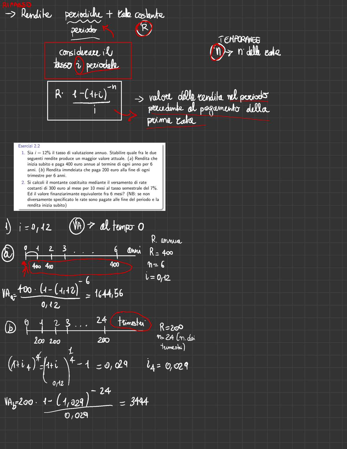 Appunti Della Lezione 11 - Matematica Finanziaria - UniMC - Studocu