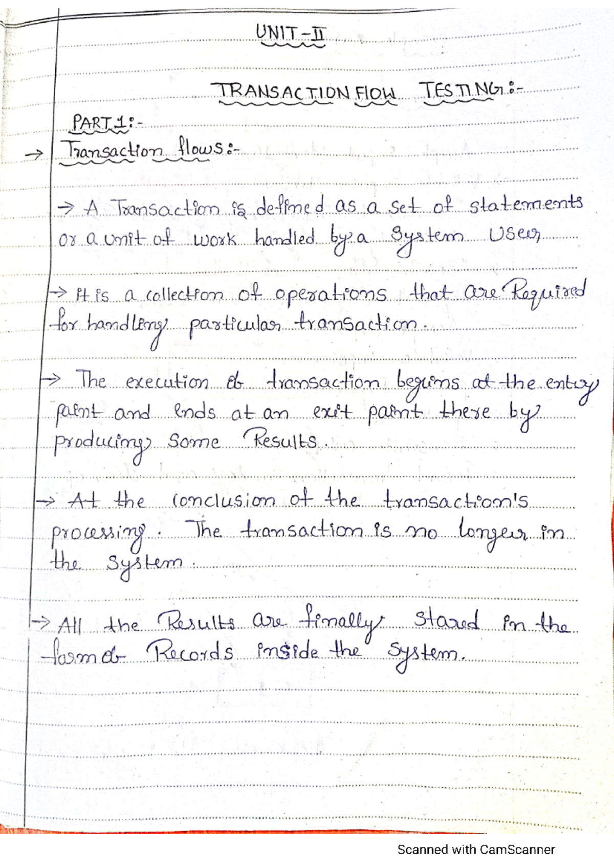 STM UNIT-2 Notes - stm unit 2 - UNIT TRANSACTION Flow PART Transaction ...