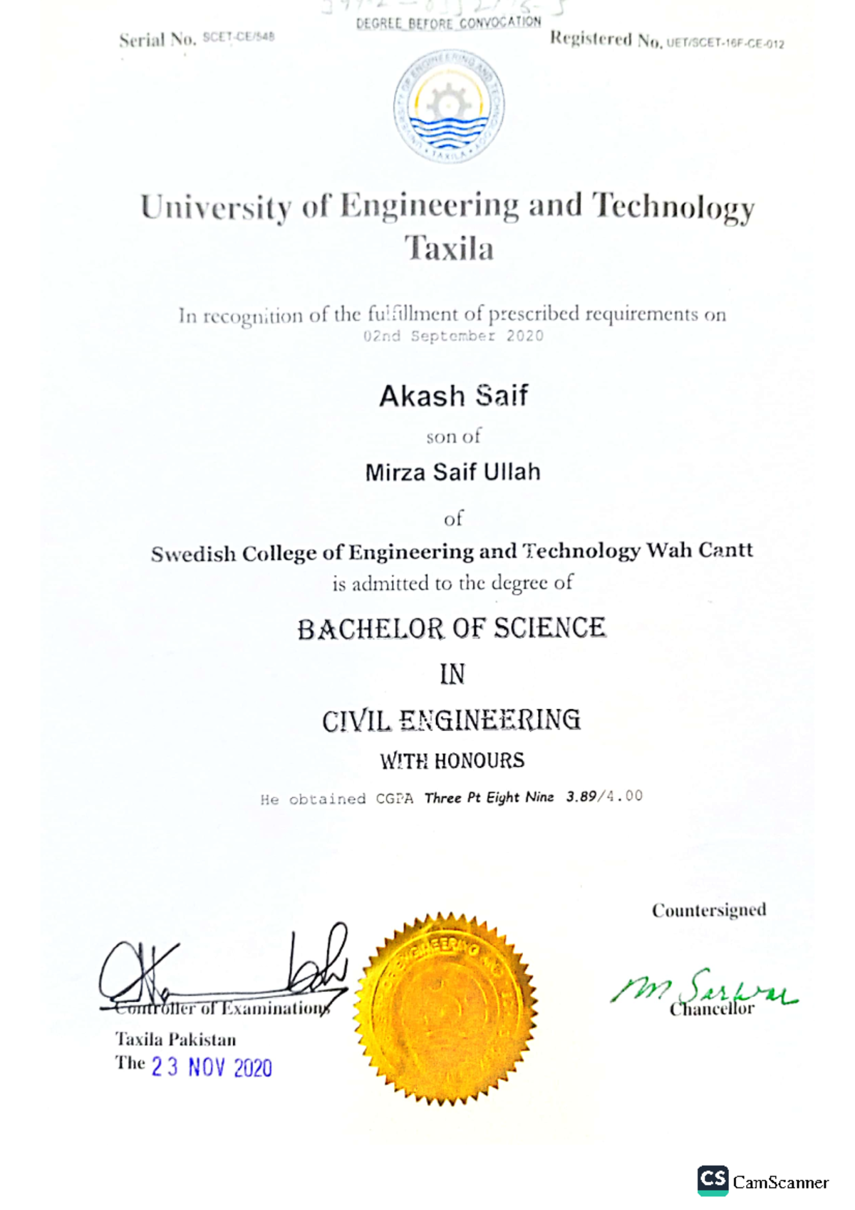 Educational Documents(attested) 1 - Engineering Materials - CamScanner ...