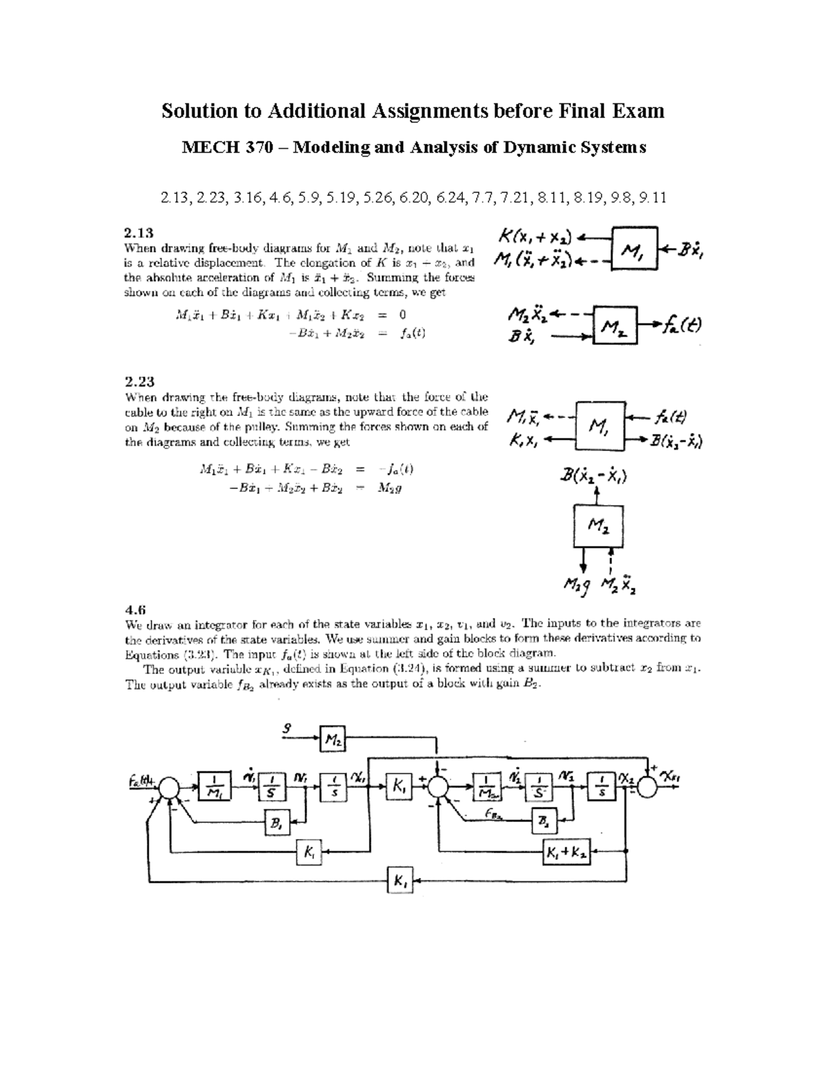 Ilovepdf Merged - Final Exam Prep - Solution To Additional Assignments ...