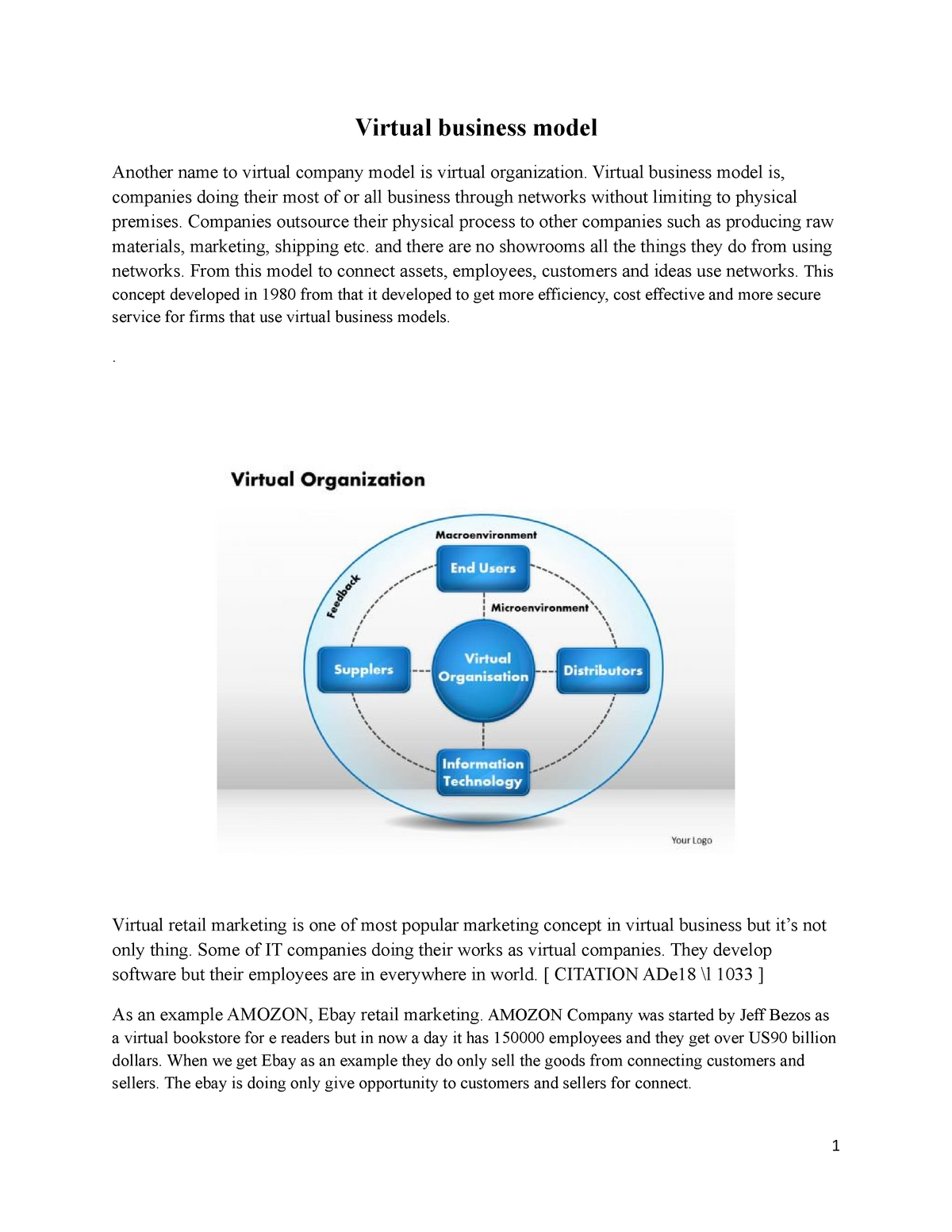 virtual business assignment