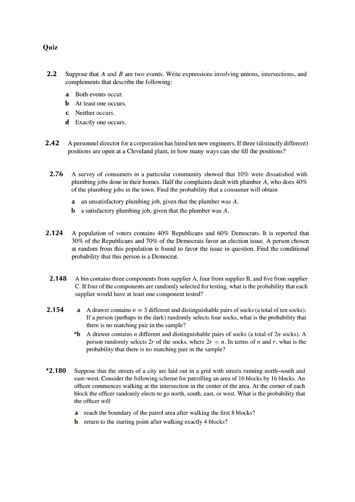 Quiz 25Feb2019 - quiz question - STAT6039 - Quiz - Studocu