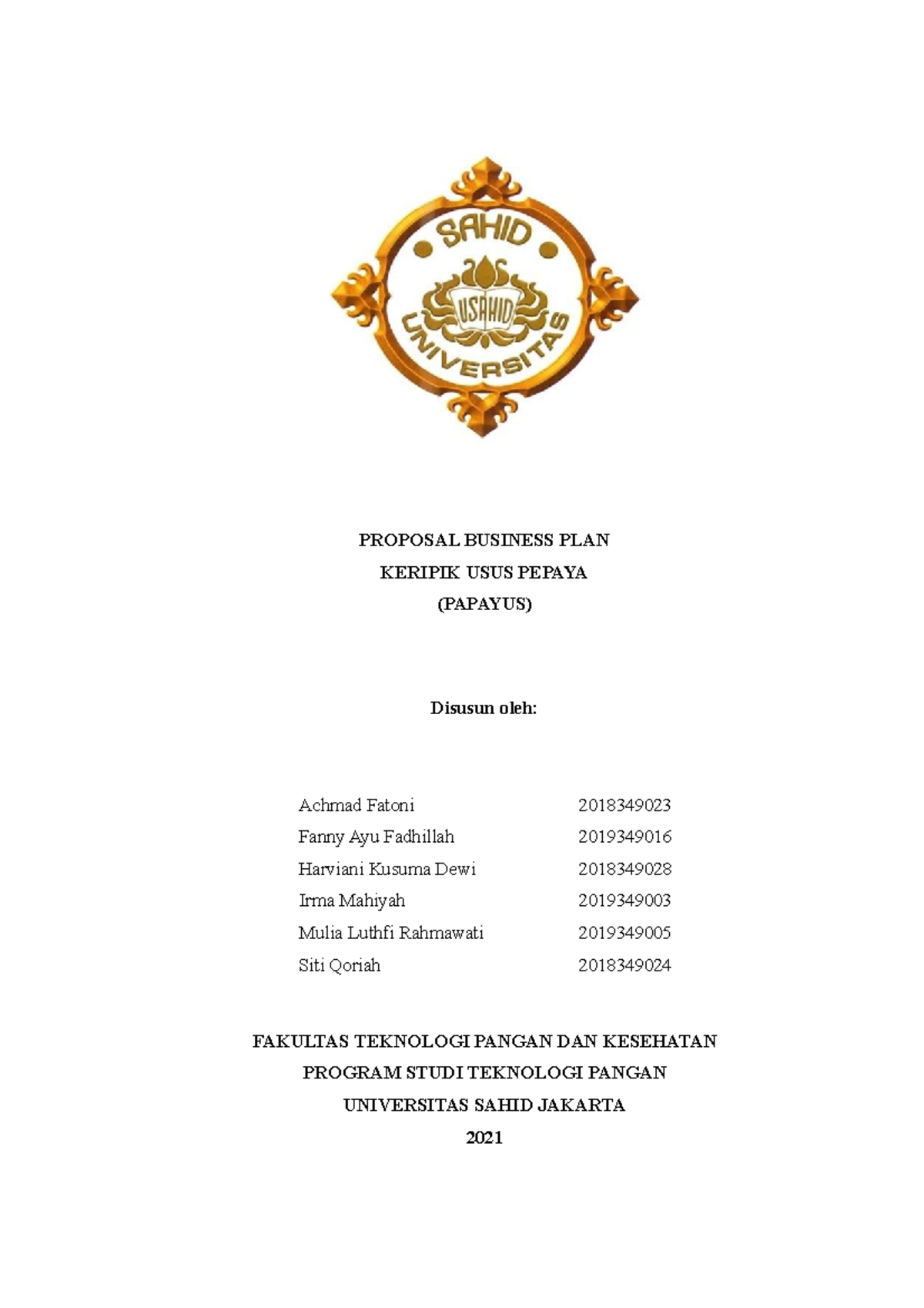 Proposal Usaha Keripik Usus Proposal Usaha Kripik Proposal Usaha Keripik Usus Proposal Usaha Kripik