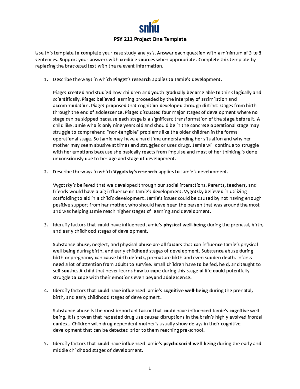 PSY 211 Project One Template (1) Done PSY 211 Project One Template PSY 211 Project One Template (1) Done PSY 211 Project One Template