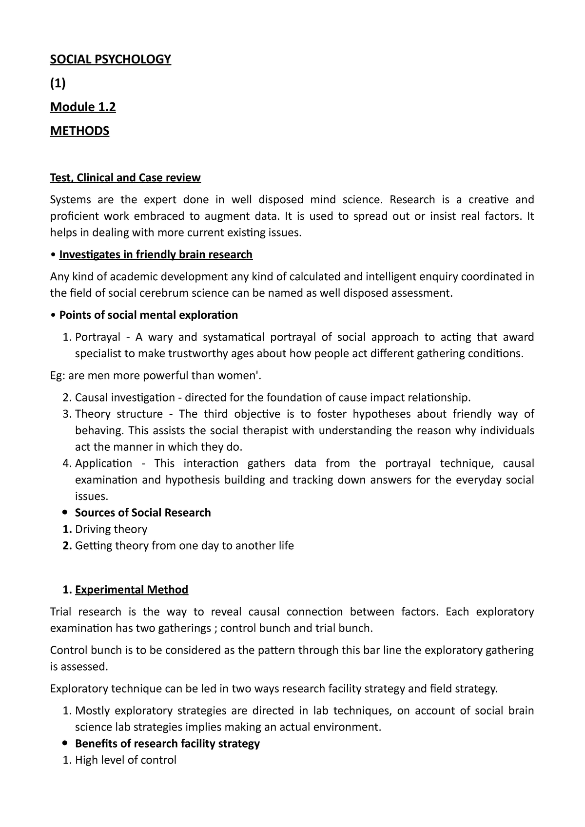 Social Psychology Notes - Part 1 - B.com Finance And Taxition - MG ...