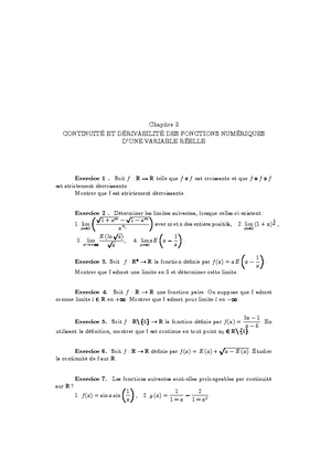 Série D Exercices 2 Les Suites Numériques Chapitre 2 Suites Série D Exercices 2 Les Suites Numériques Chapitre 2 Suites