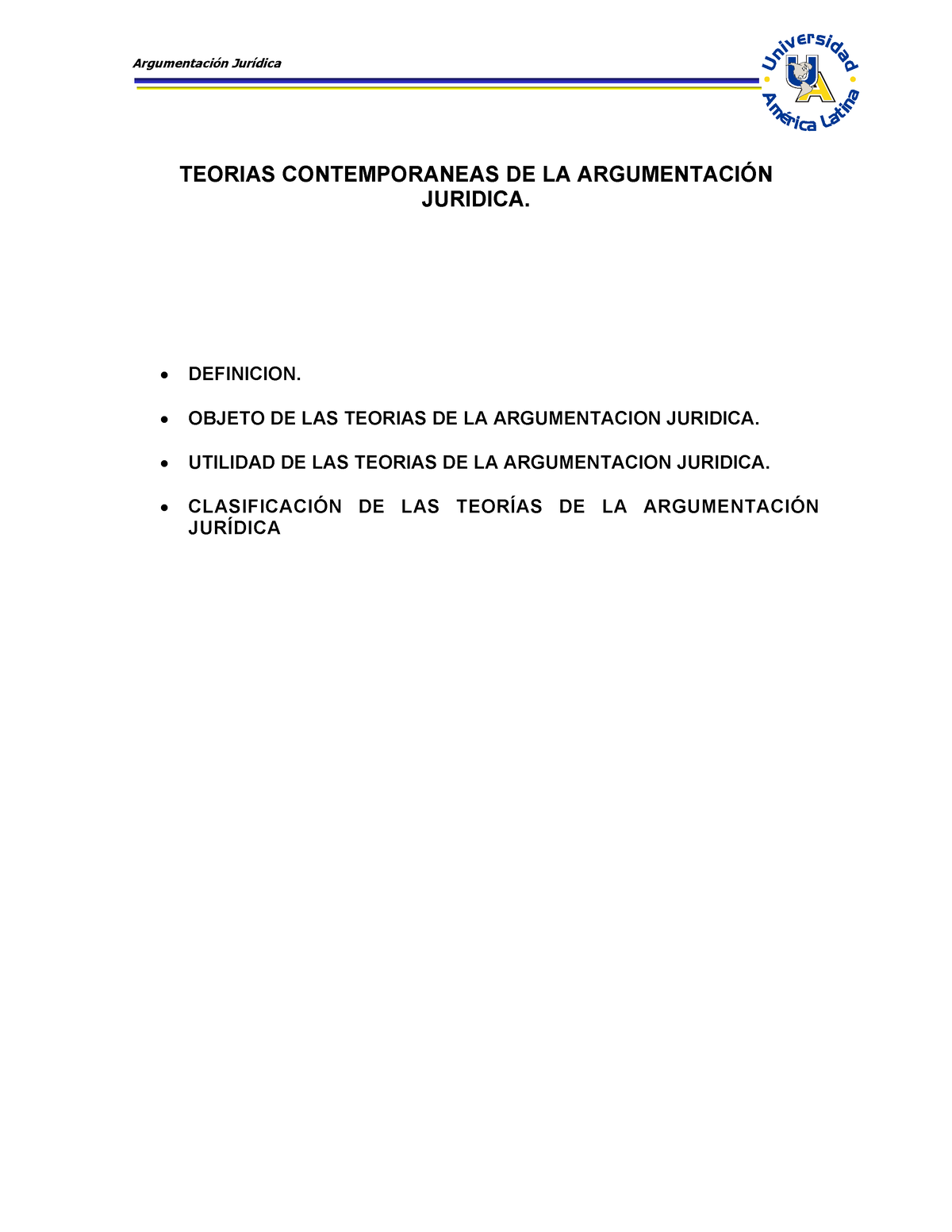 Teorias Contemporaneas DE LA Argumentación - TEORIAS CONTEMPORANEAS DE ...