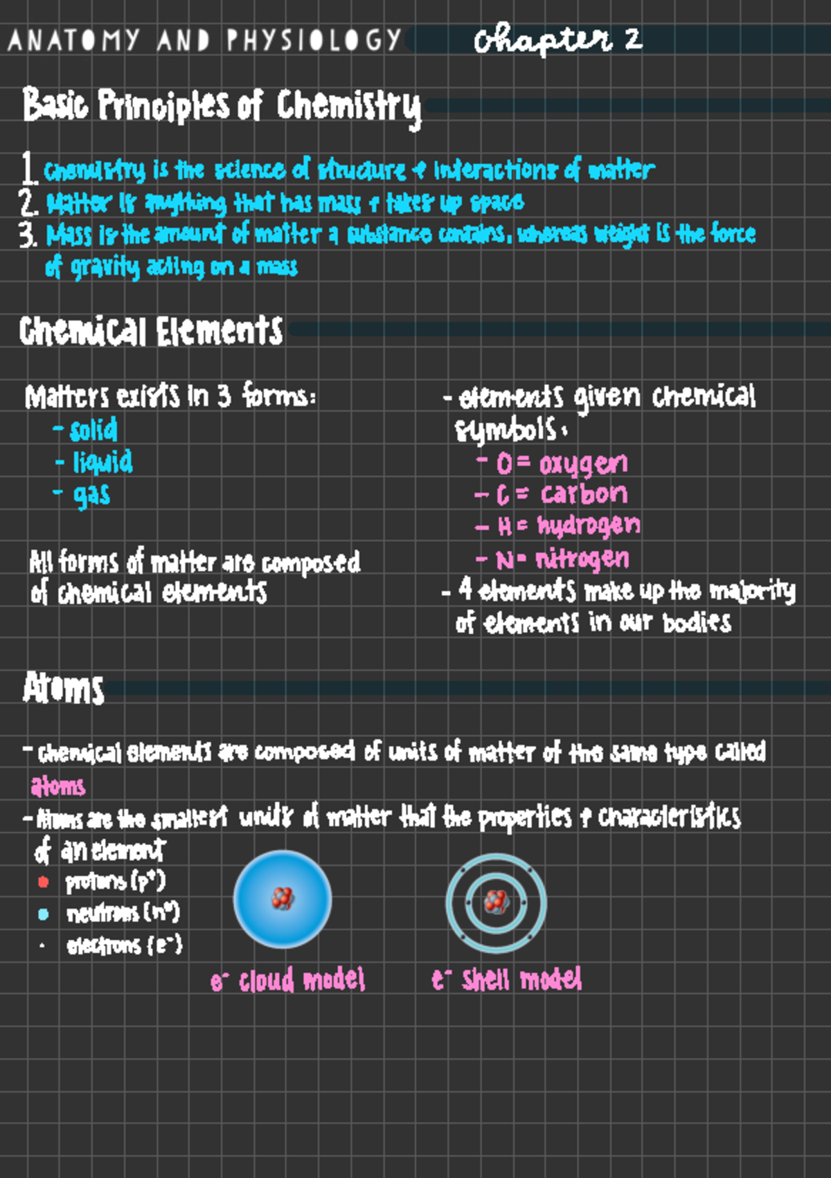 Ch 2 & 3 : Chemical & Cell Biology - ####### ohoyeterz ####### Basic ...