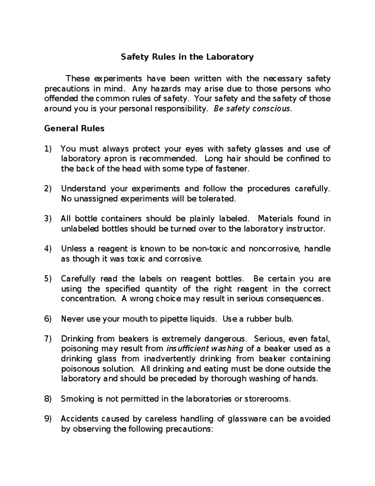 Safety Rules in the Laboratory (2) c48da5ff1c2c38b9295212 e329967 ba7