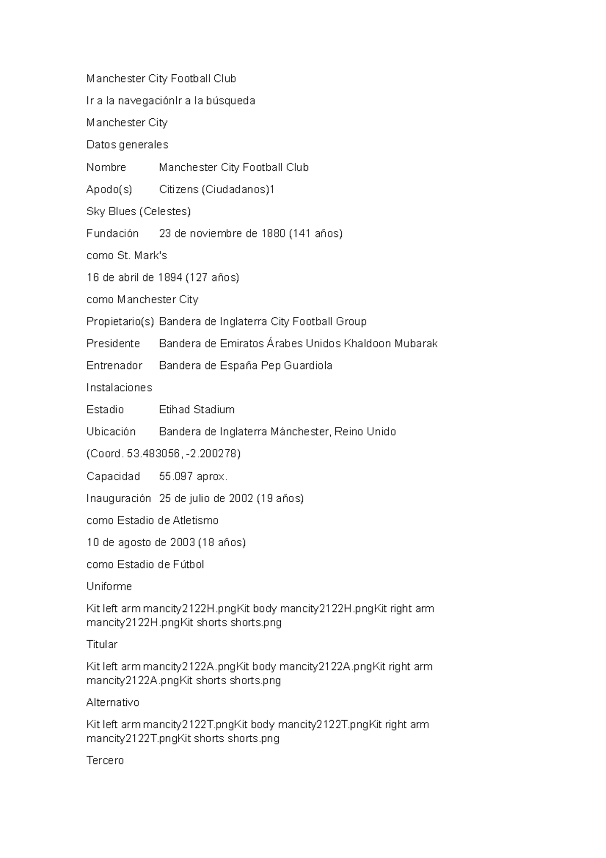 Manchester City Football Club Mark s 16 De Abril De 1894 127 A os 