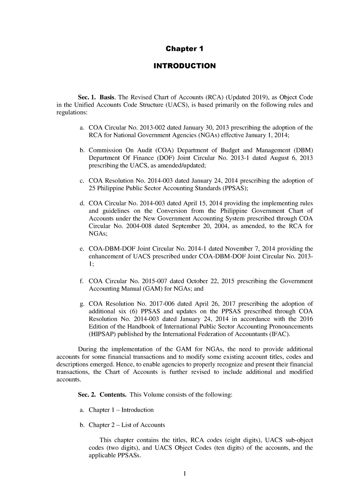 Revised Government Chart of Accounts - BS Accountancy - Studocu