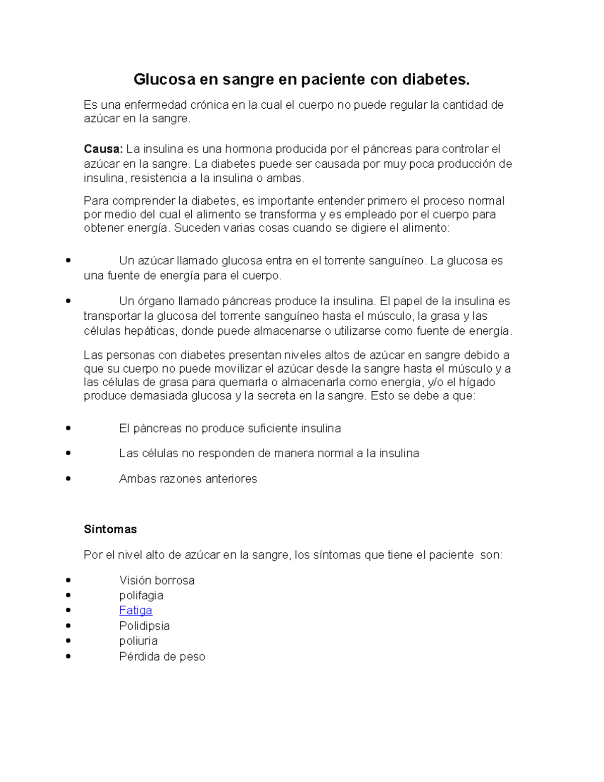 cantidad de azucar normal en el cuerpo