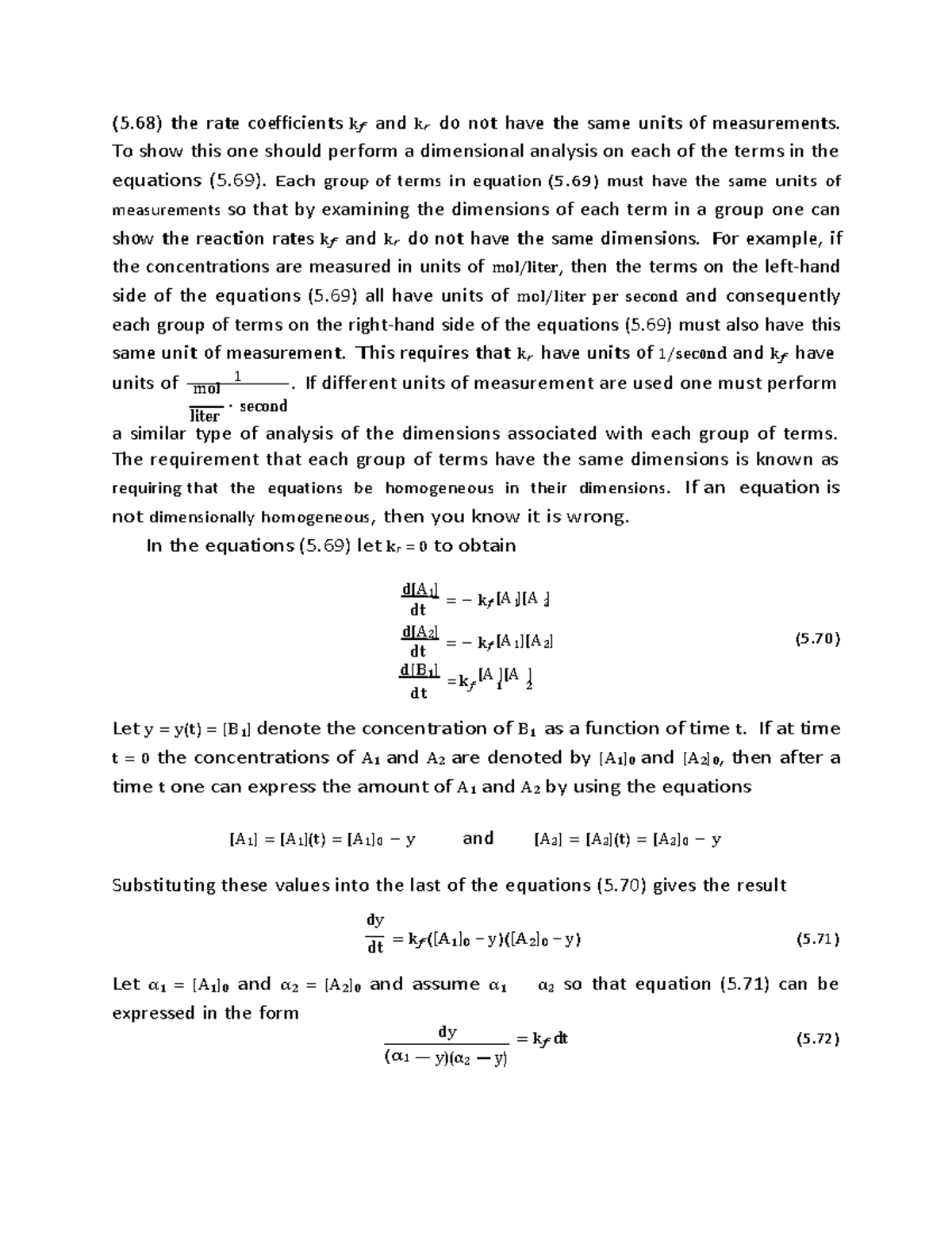 Applications of Calculus-8 - dt 1 2 dt 1 2 ( 5. 68 ) t h e r a te co ...