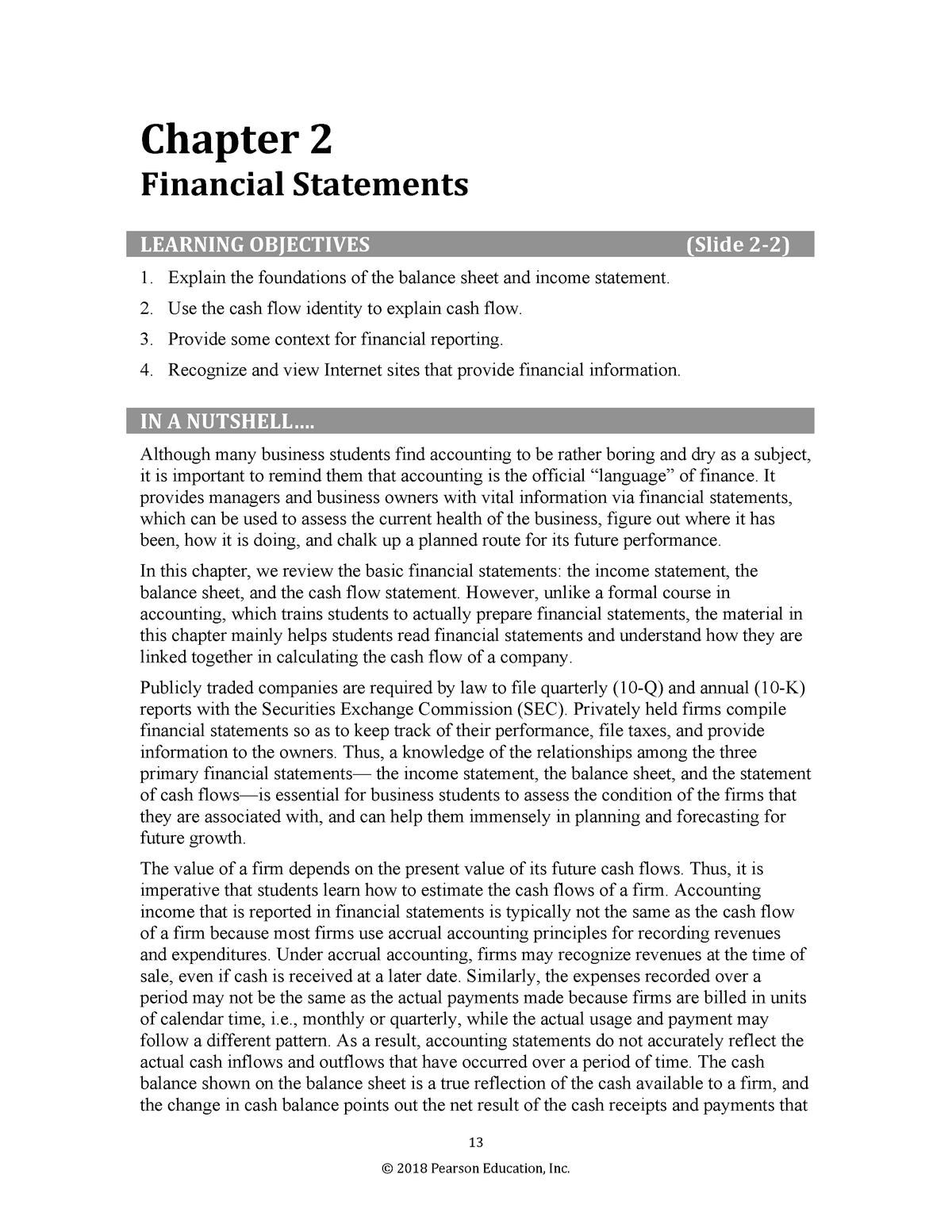 Chapter 2 - Solution For Financial Management - 13 Chapter 2 Financial ...