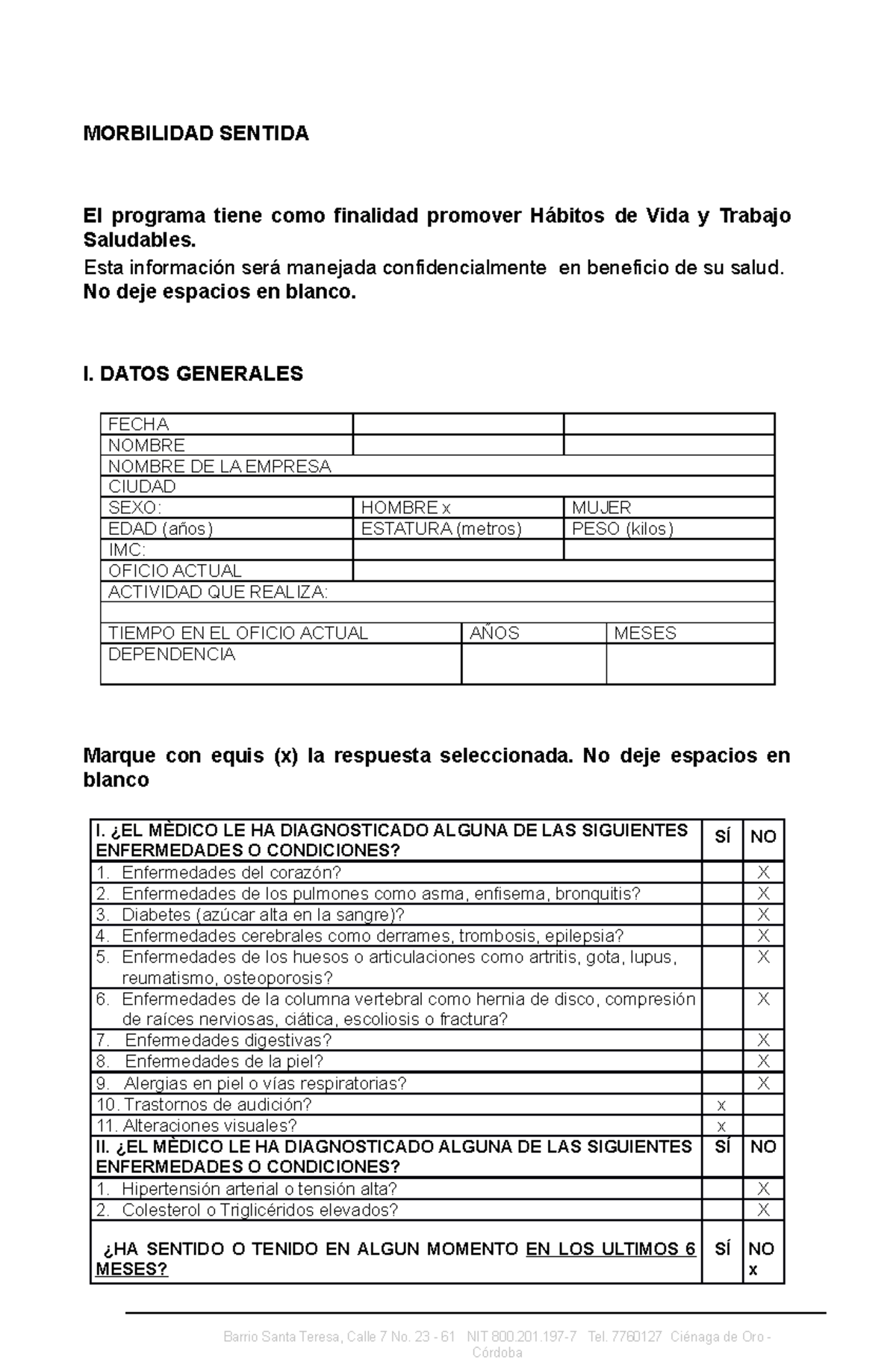 Encuesta DE Morbilidad Sentida 5 - MORBILIDAD SENTIDA El Programa Tiene ...