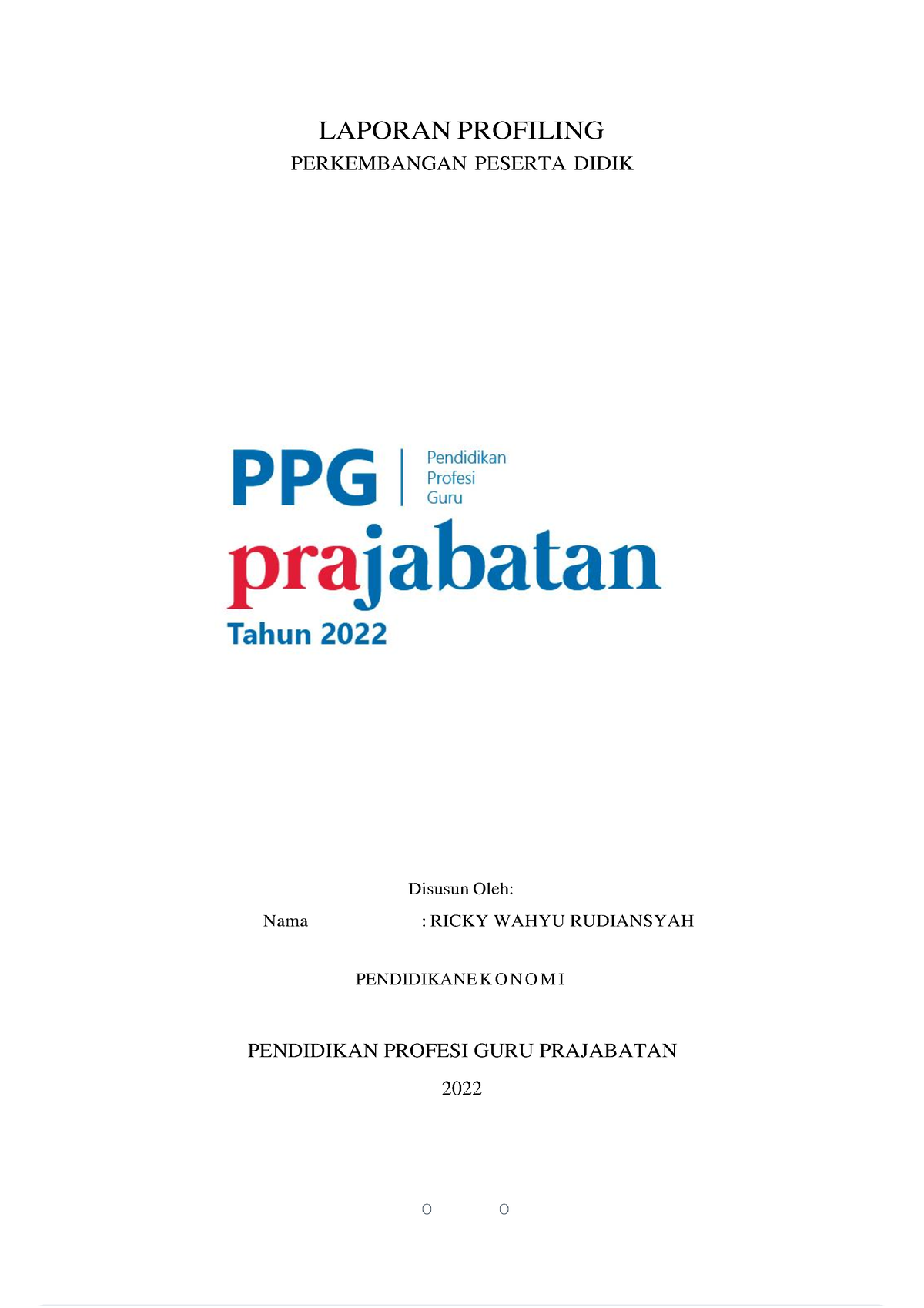 T2 Aksinyata - LAPORAN PROFILING PERKEMBANGAN PESERTA DIDIK Disusun ...