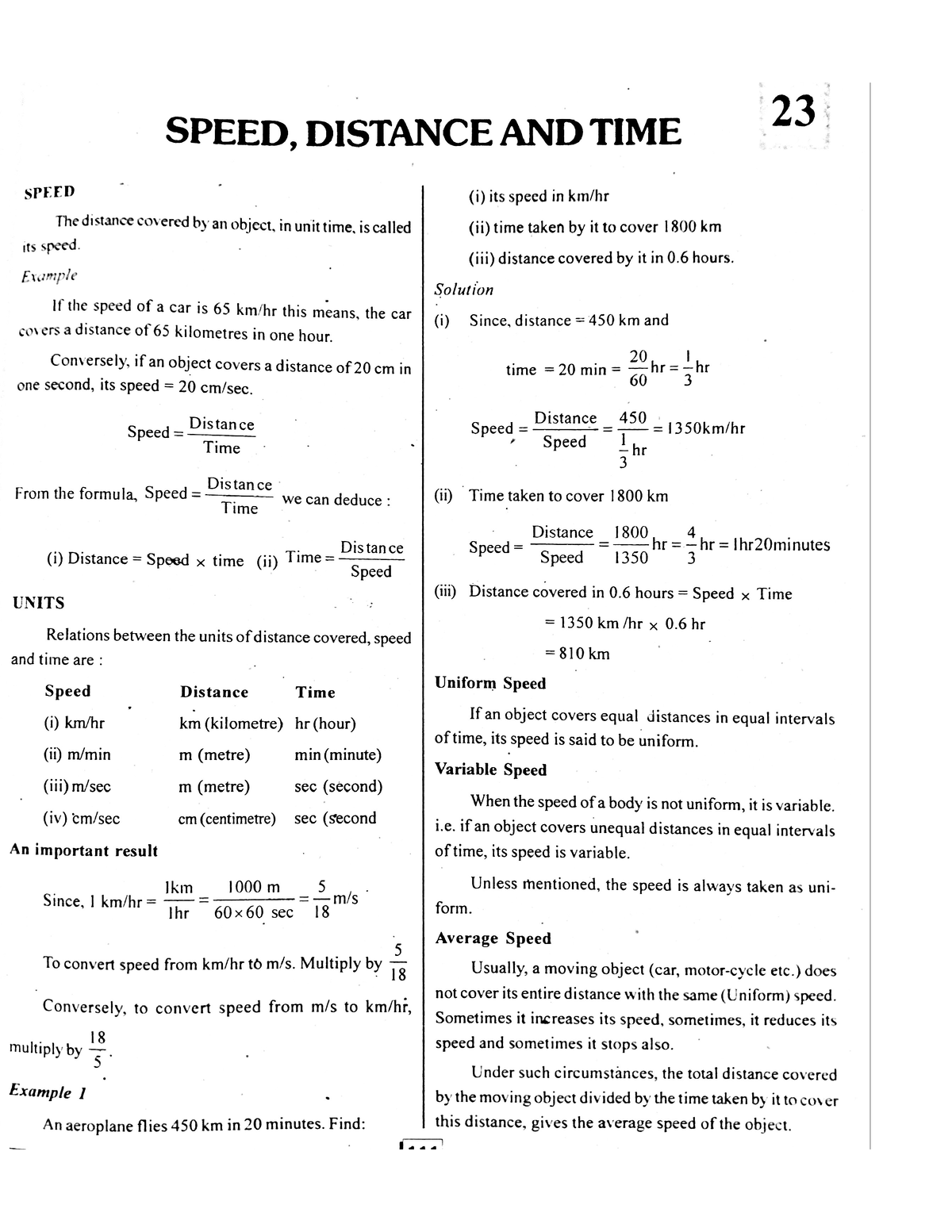 speed-distance-and-time-notes-basic-maths-studocu