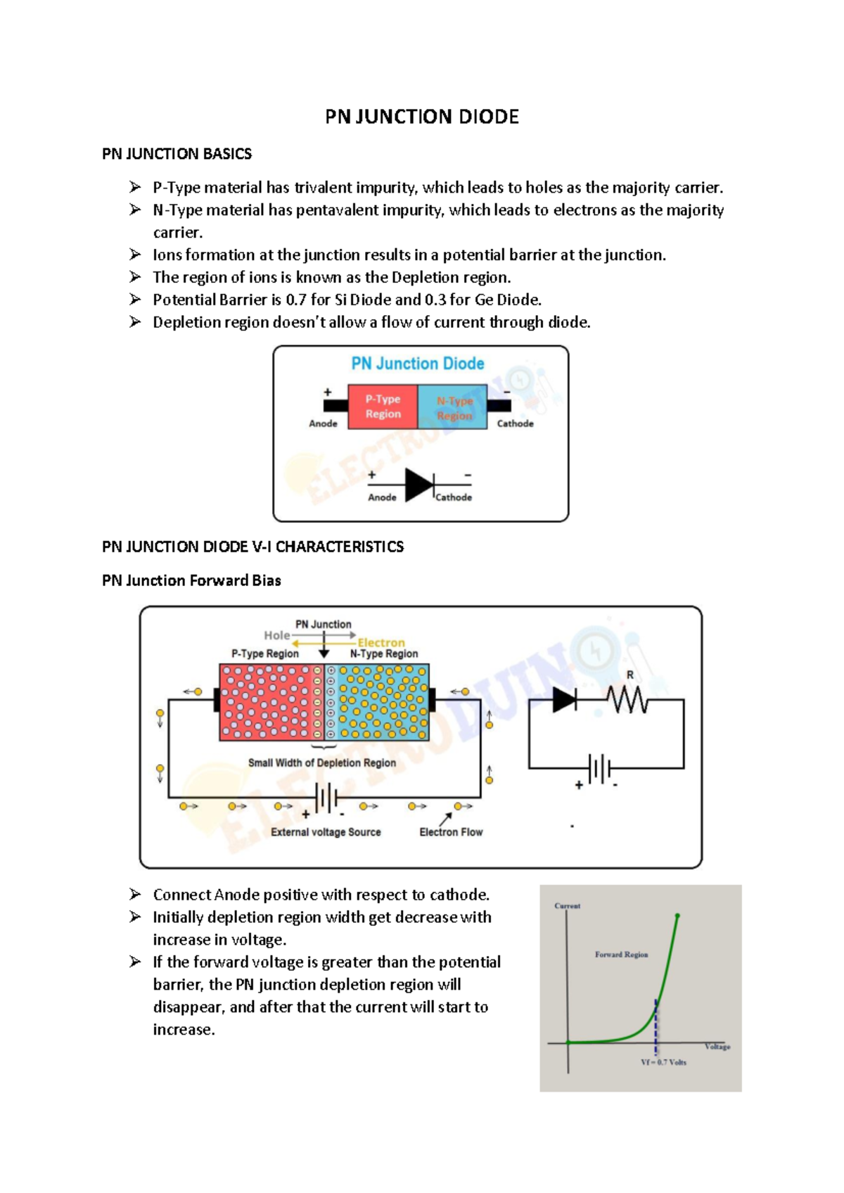 PN Junction Diode - PN JUNCTION DIODE PN JUNCTION BASICS P-Type ...