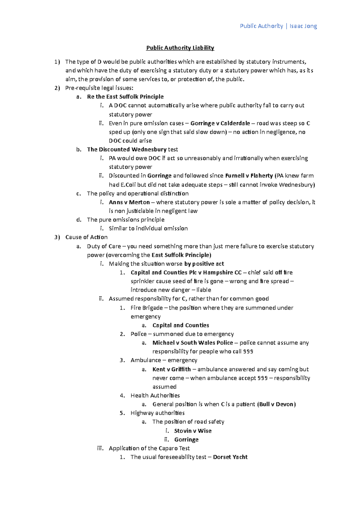 Public Authority Liability - Public Authority | Isaac Jong Public ...