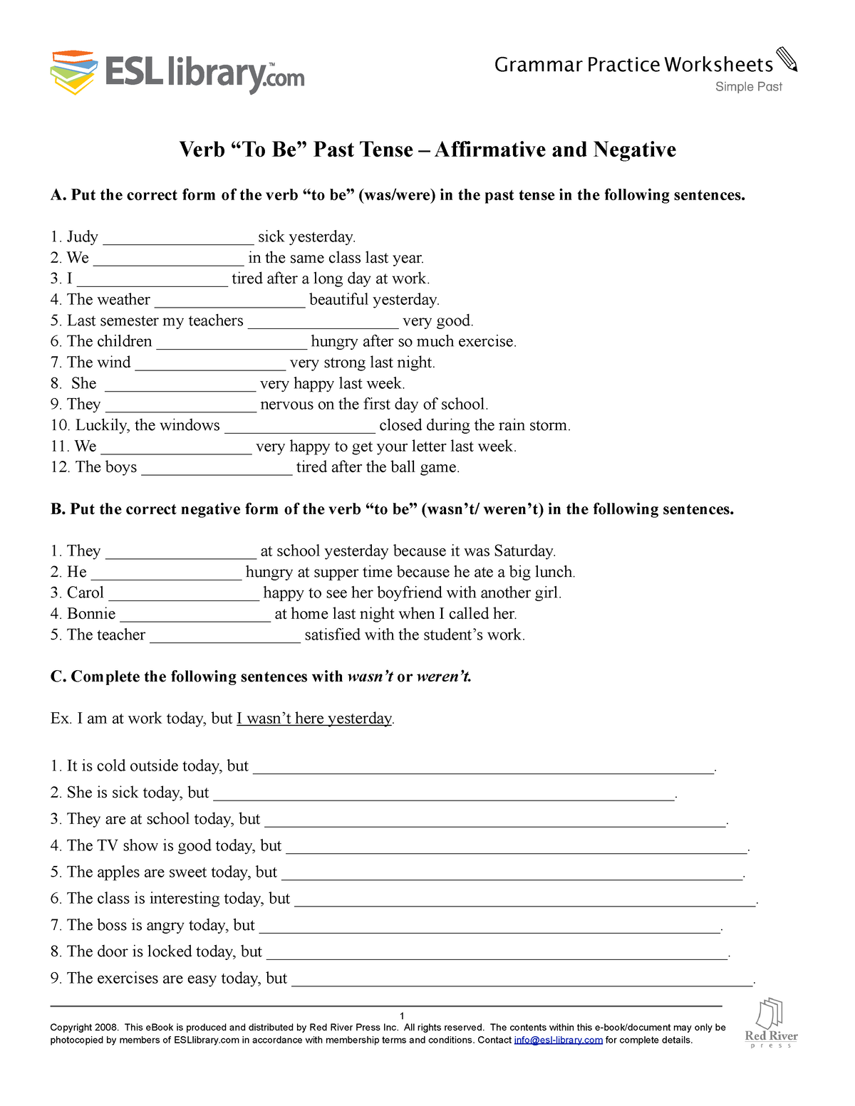 Live Worksheets Past Simple Verb To Be