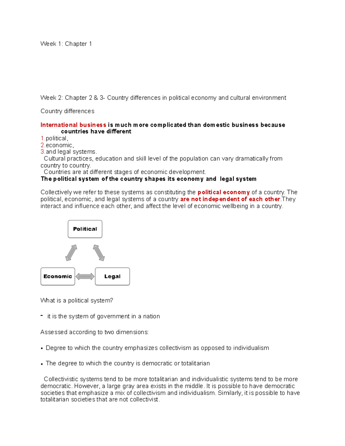 International Business Slides - Week 1: Chapter 1 Week 2: Chapter 2 & 3 ...