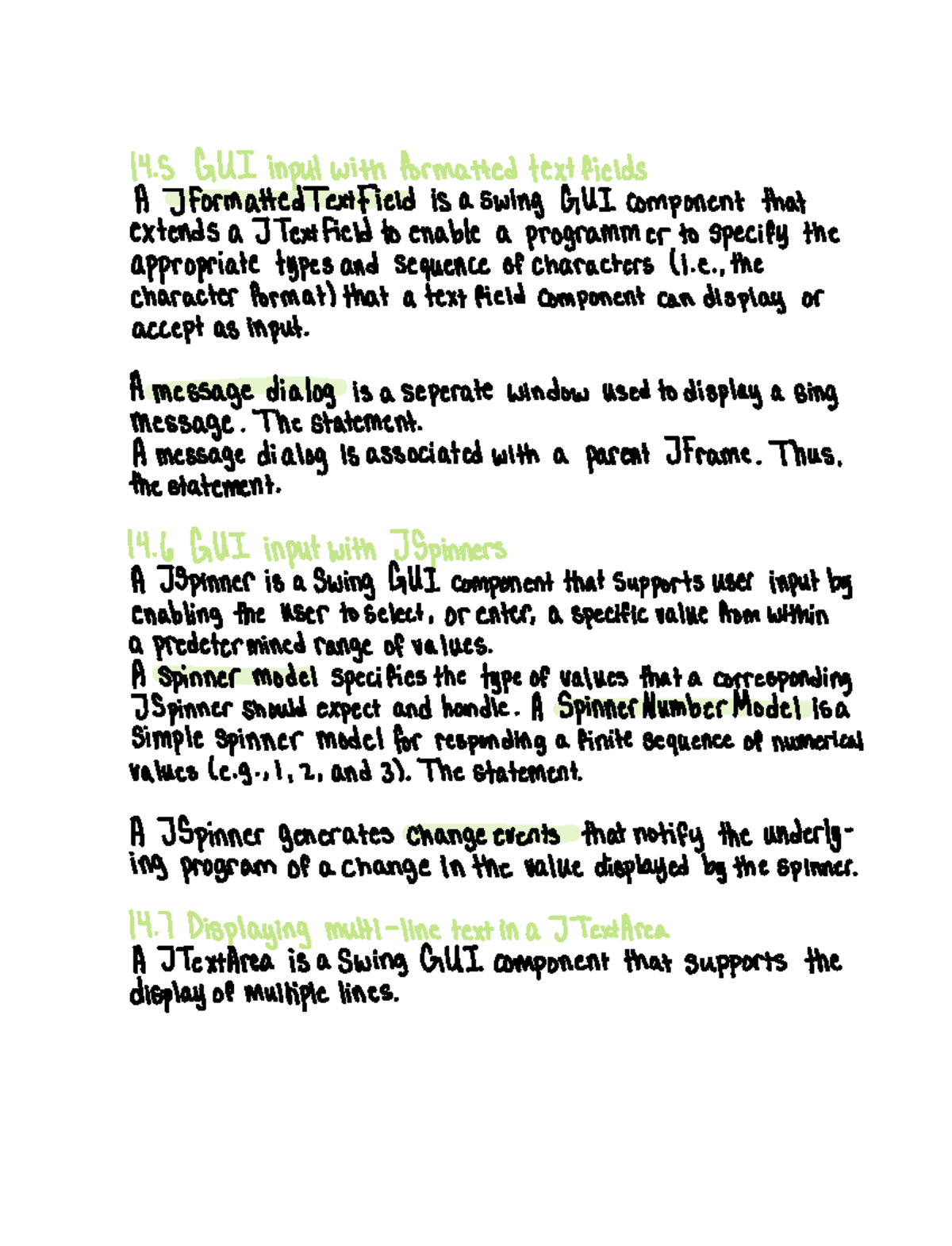 Homework notes - GUI input with ####### formatted text fields A J ...