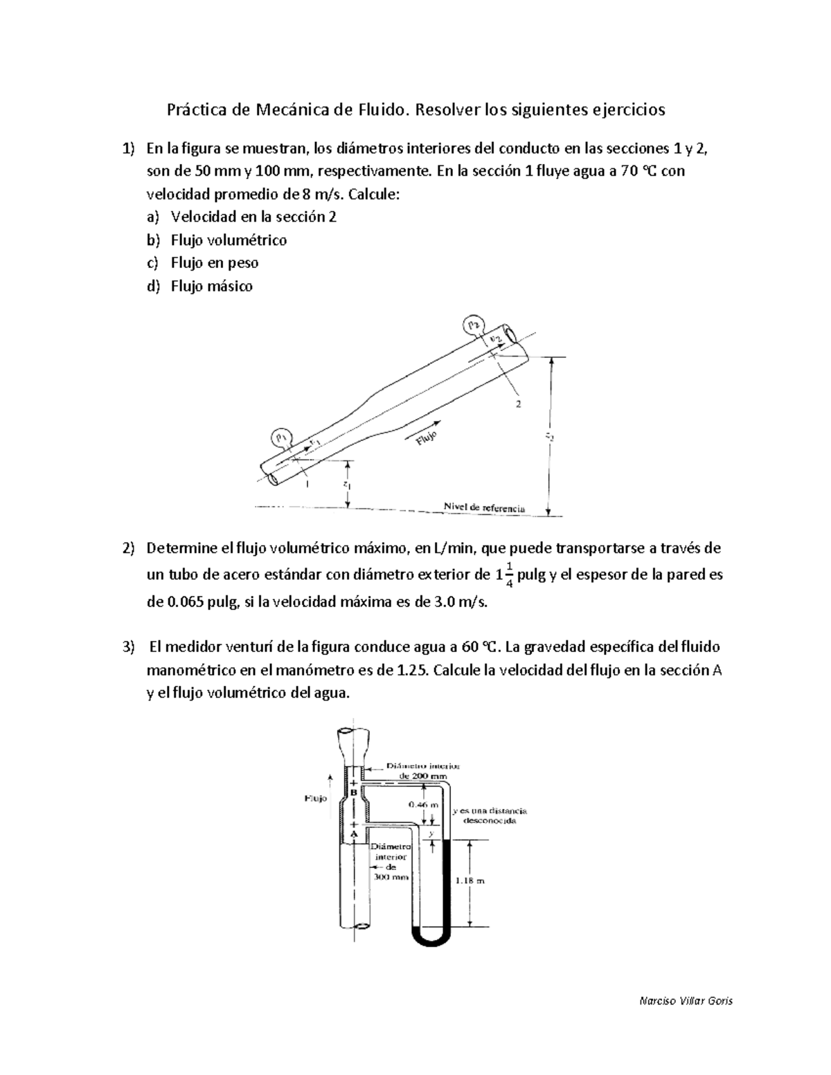 Mecanica De Fluido Practica Hidrodinamica - Narciso Villar Goris ...