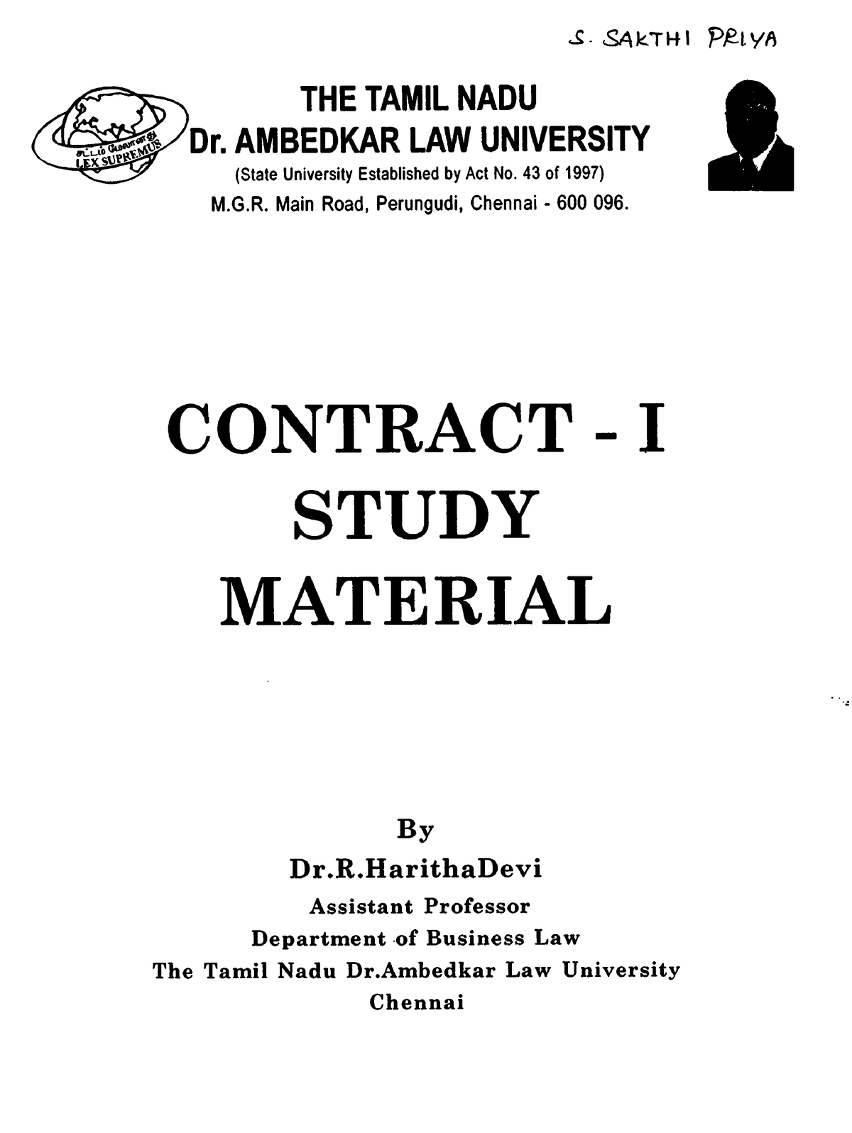 12 Contracts-I - Indian Contract Act - Ba Llb - Studocu