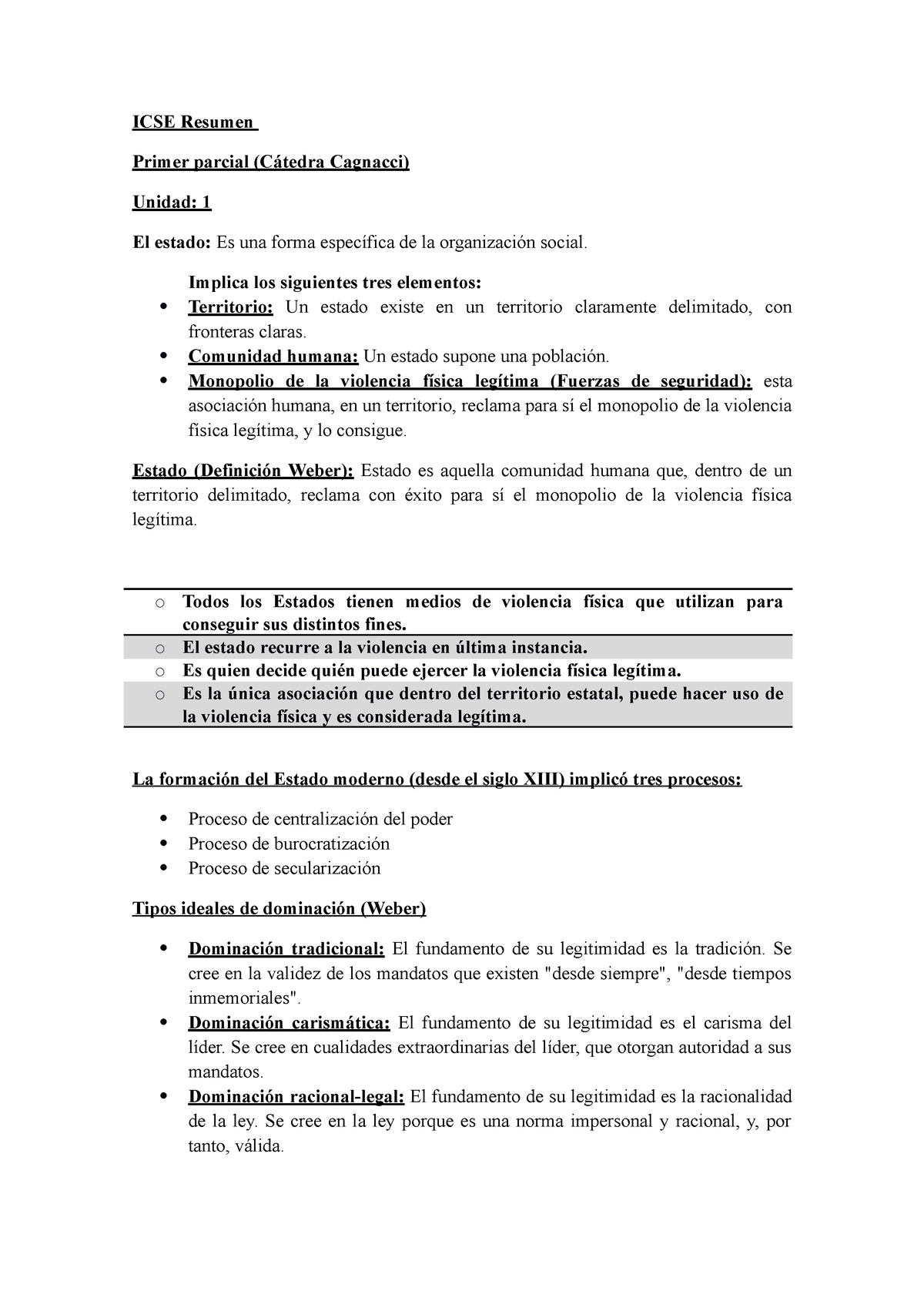 ICSE Resumen - ICSE Resumen Primer Parcial (Cátedra Cagnacci) Unidad: 1 ...