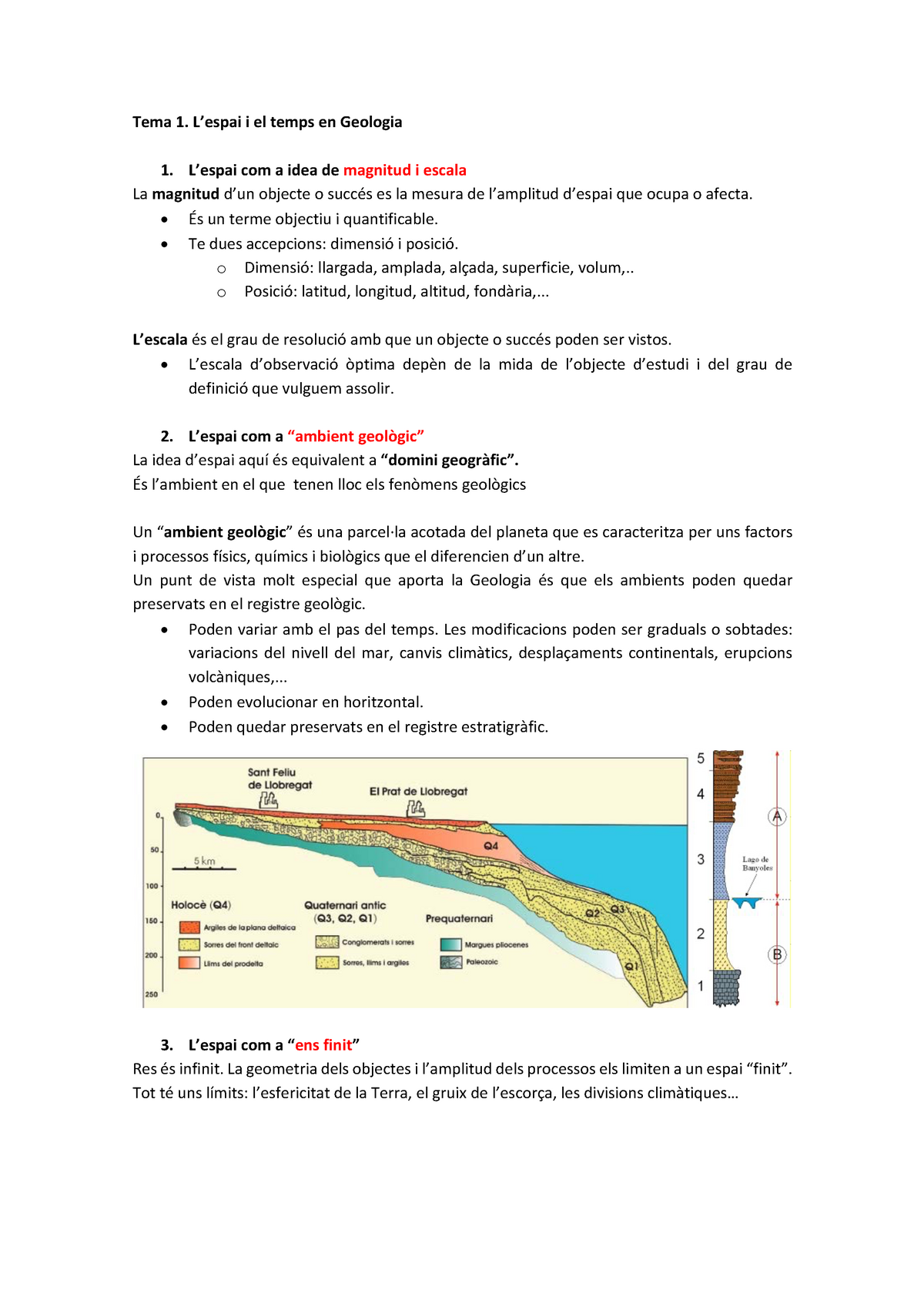 Tema 1 Lespai I El Temps En Geologia Tema 1 Lespai I El Temps En Geologia 1 Lespai Com A 0308