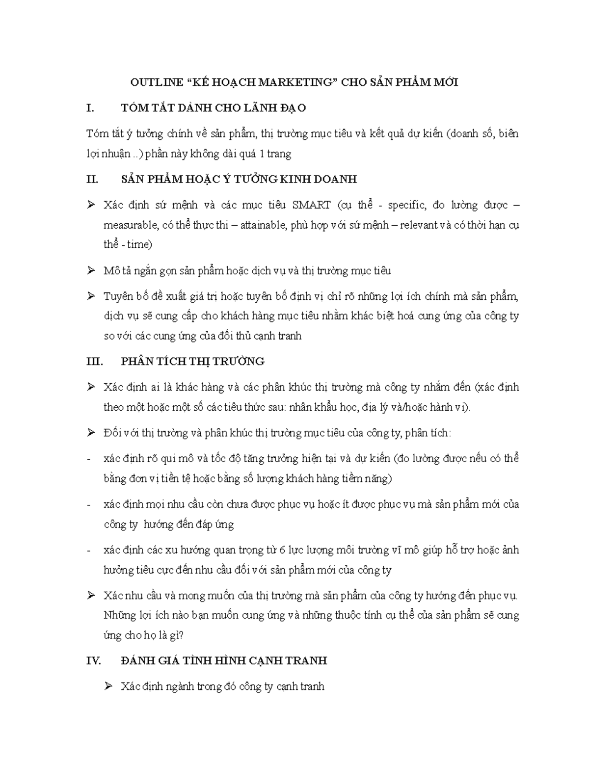 Các bước lập Mar Plan - how to make a marketing plan for new product ...