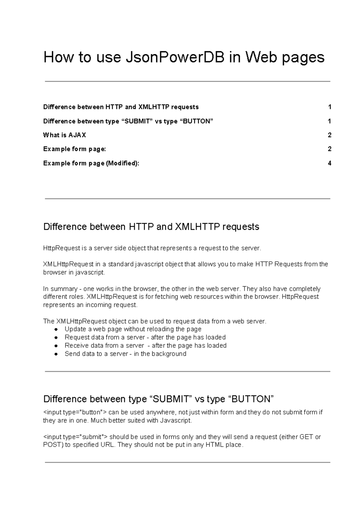 200-HTML Form and Json Power DB - How to use JsonPowerDB in Web pages ...