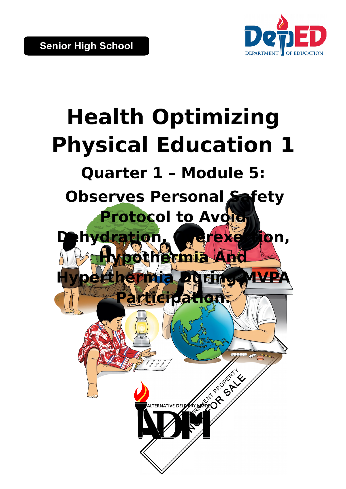 PE And Health Module 5 - Health Optimizing Physical Education 1 Quarter ...