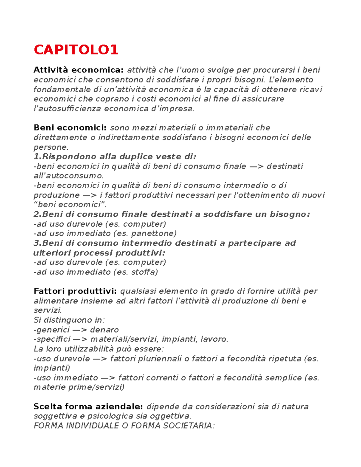 Capitolo 1 - Appunti di lezione capitoli parziali libro introduzione ...