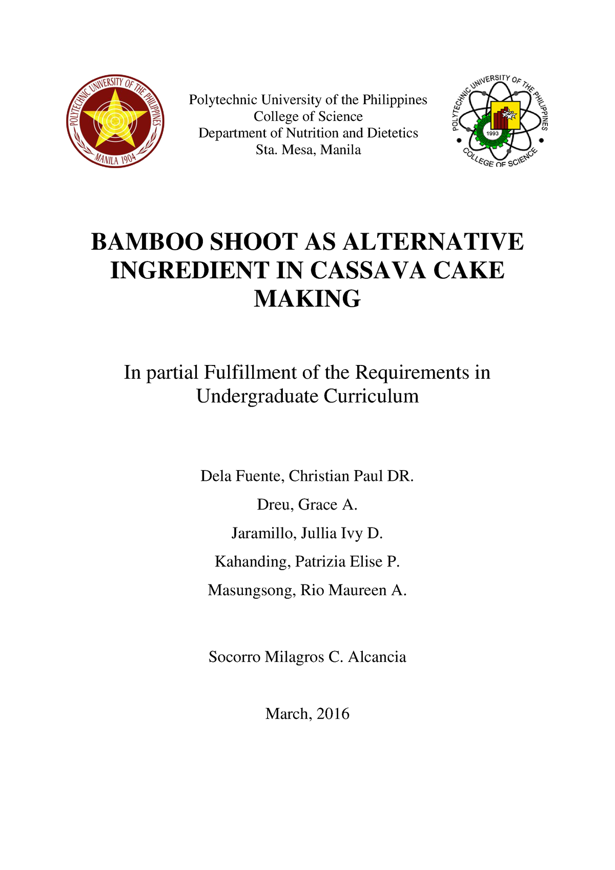 thesis about bamboo shoot