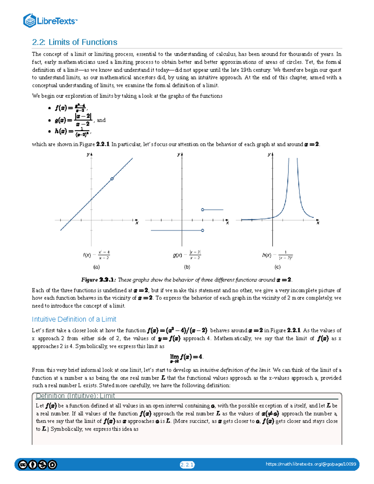2 - practice - 2: Limits of Functions The concept of a limit or ...