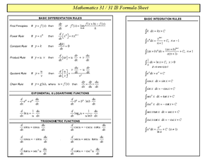 M31 Precalculus Review - MATH 31 PRE-CALCULUS REVIEW PART 1 ...