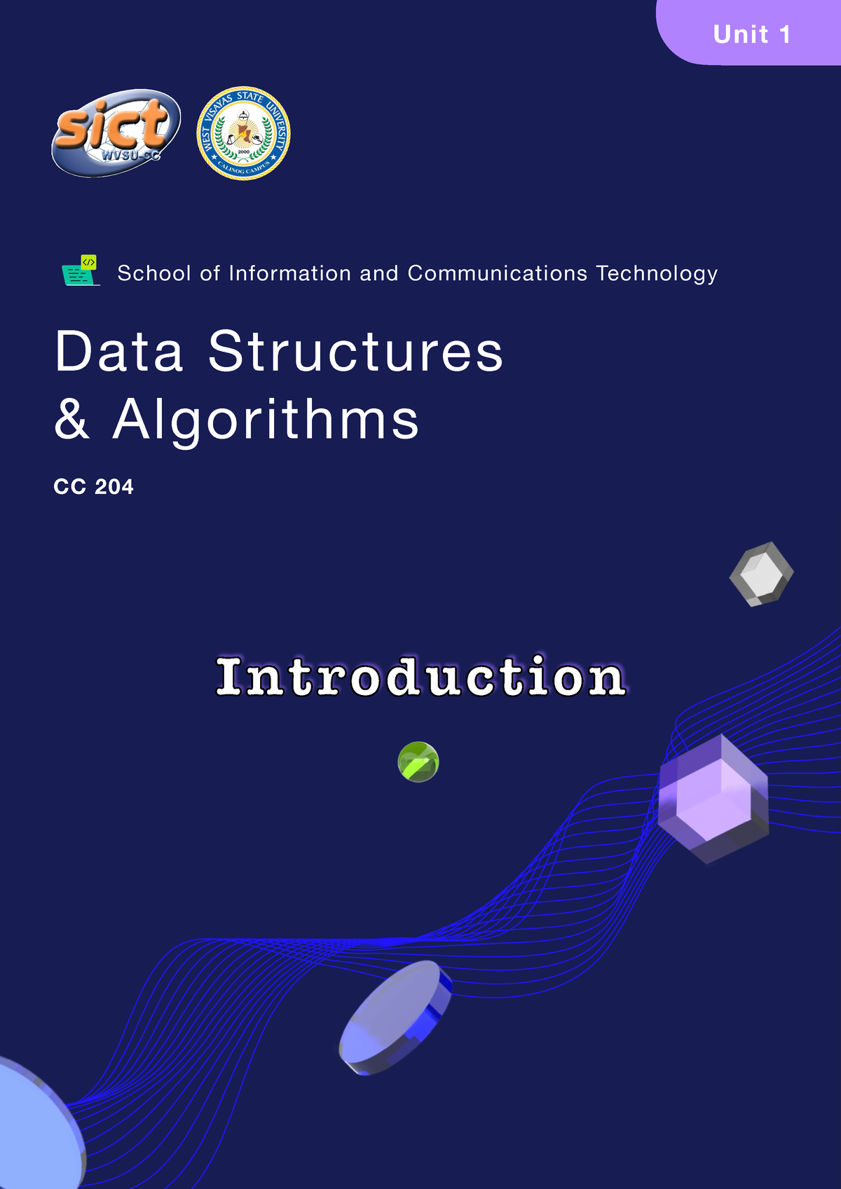 Unit 1 Introduction With Exercise CC 204 Data Structures And Algorithms ...