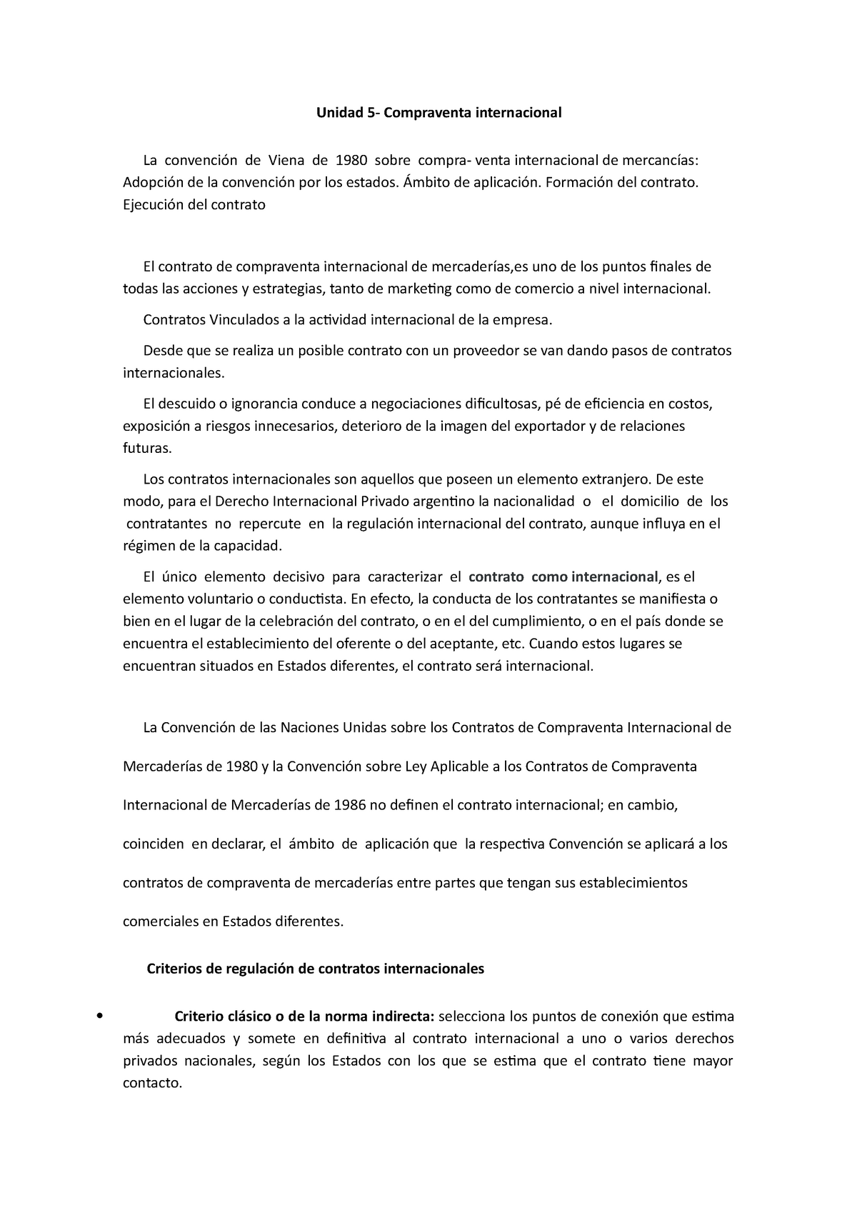 Unidad 5 Incomex Unidad 5 Compraventa Internacional La Convención De Viena De 1980 Sobre 9204