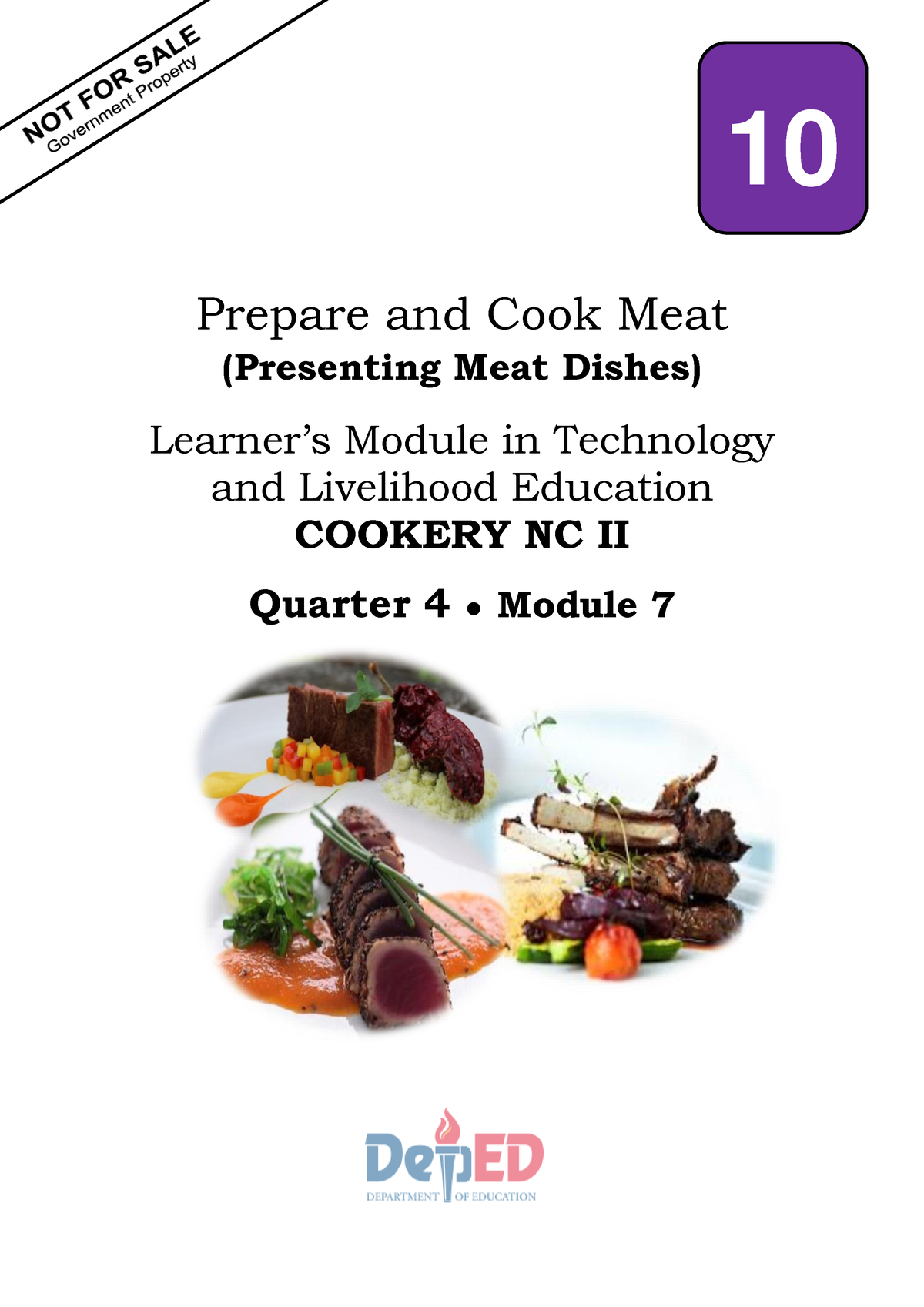 Cookery 10 Q4 Mod7 Present Meatdishes V3 - I Prepare And Cook Meat ...