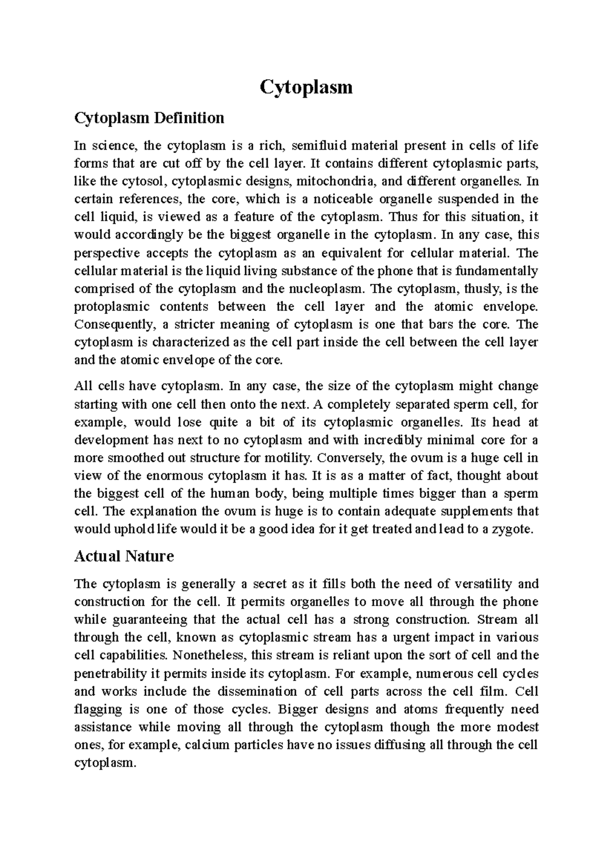 Cytoplasm Used In A Sentence – Example sentences with CELL CYTOPLASM ...