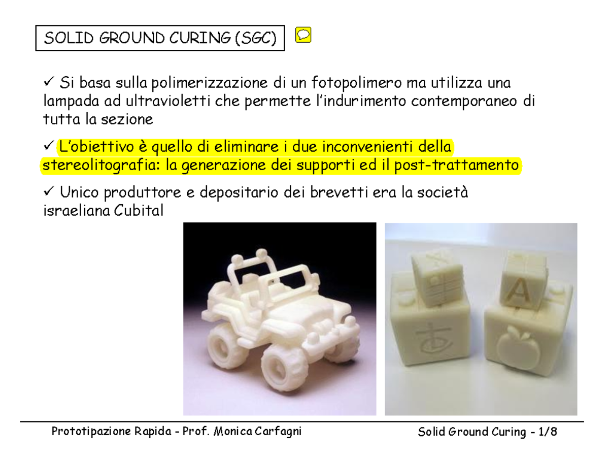 Appunti,Reverse Engineering E Prototipazione Rapida - SGC - A.a. 2013/ ...