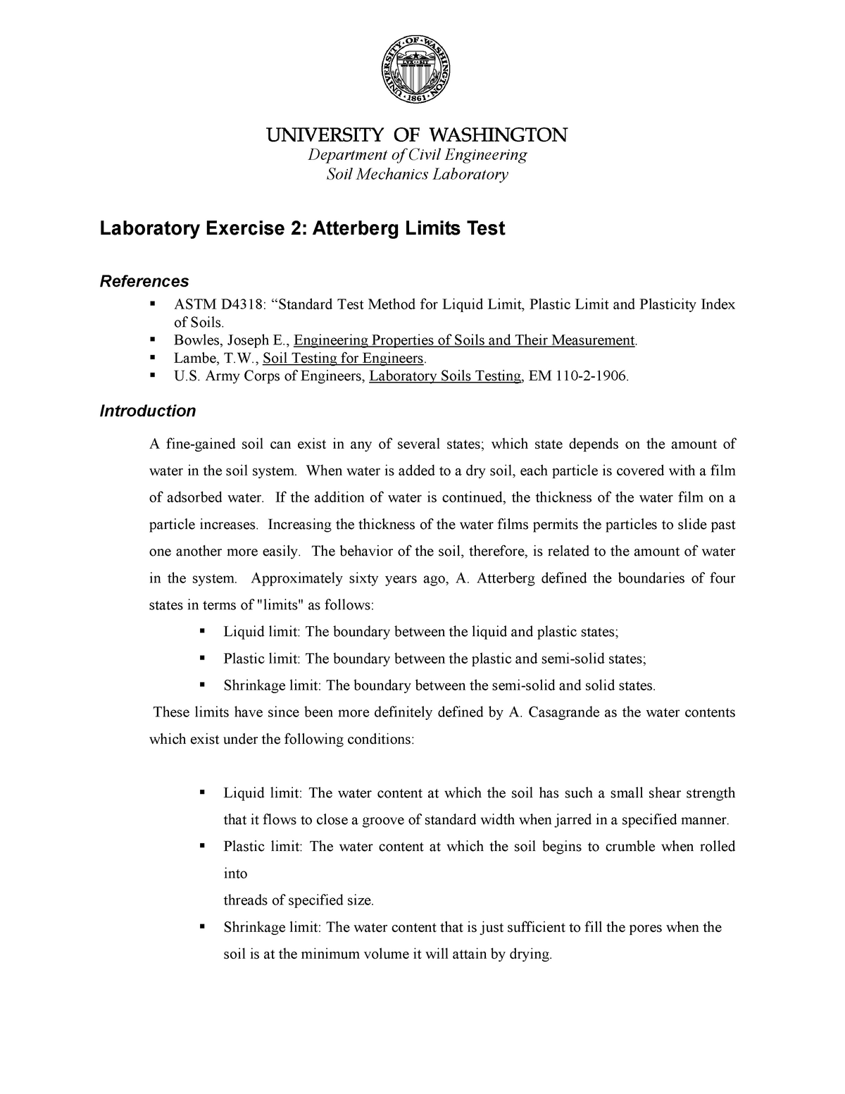 Atterberg Limits Test - Soils Lab Procedure - Department Of Civil ...