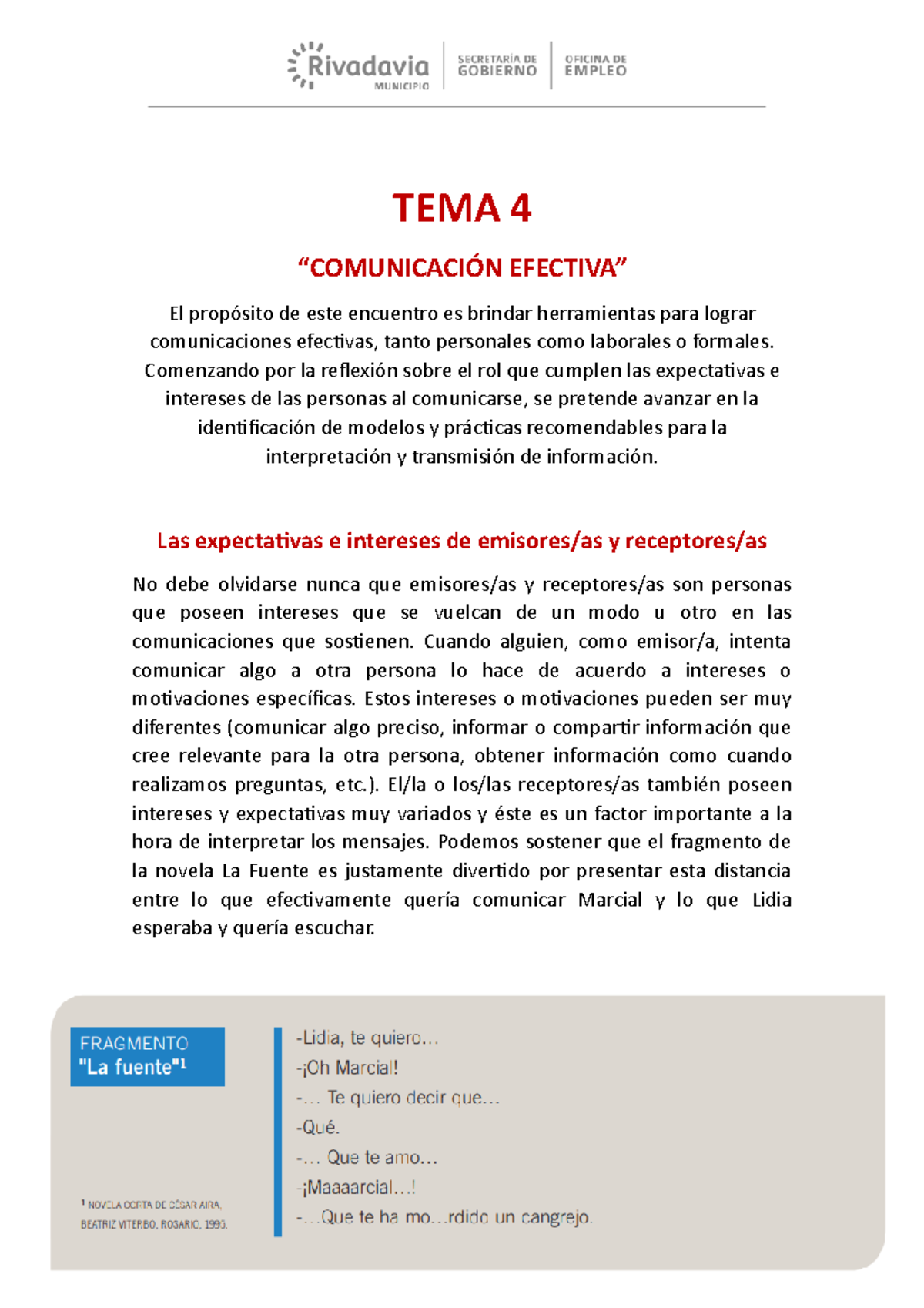 TEMA 4° Comunicacion Efectiva - Nosotros Y LAS Organizaciones - TEMA 4 ...