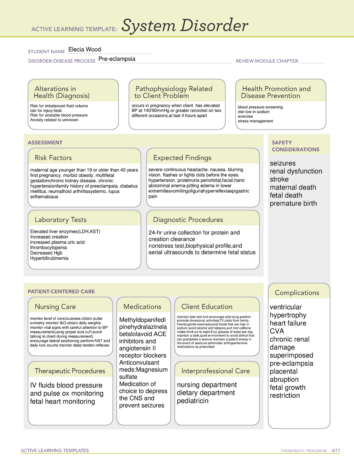 Preeclampsia Maternal Clinical 01252021 ACTIVE LEARNING TEMPLATES