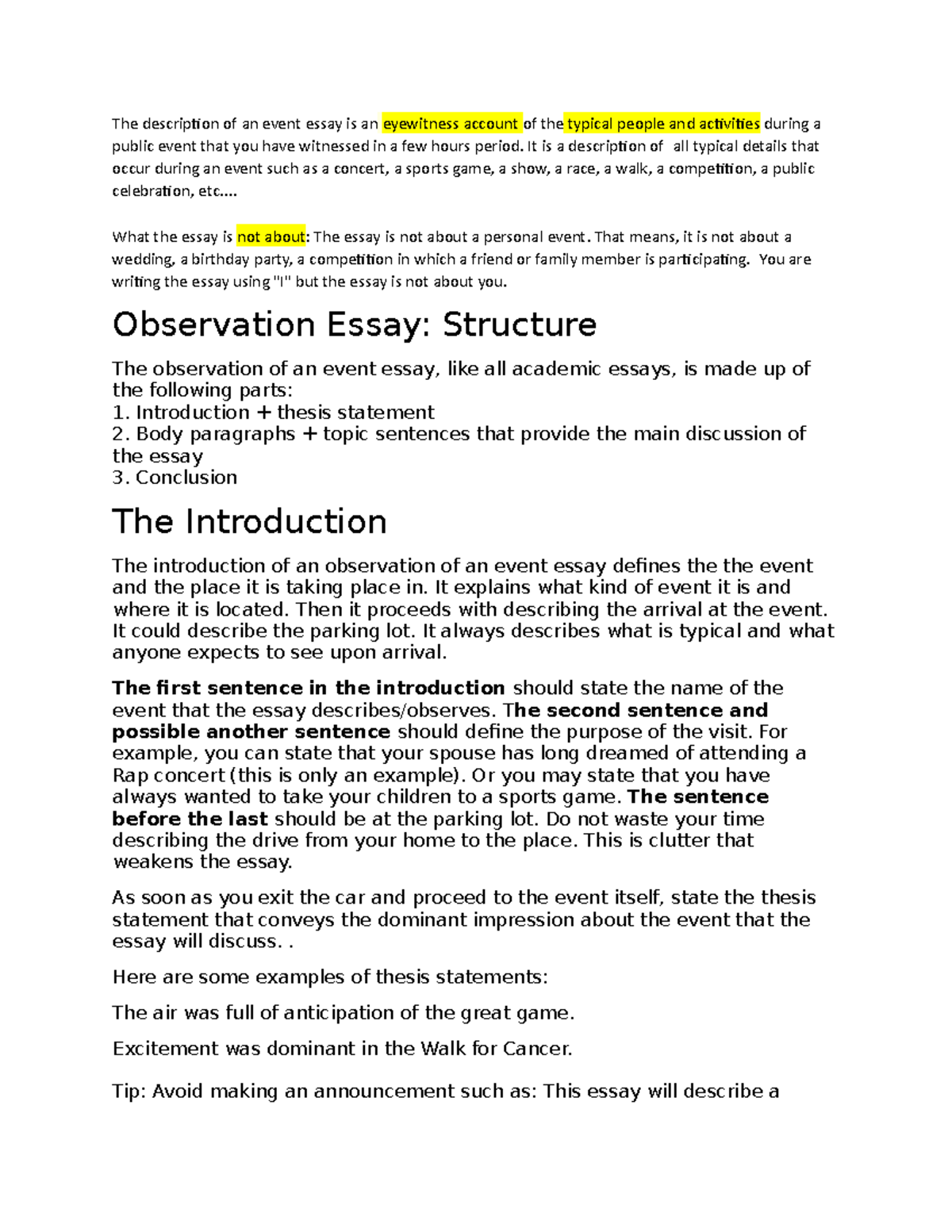 observation-grade-a-the-description-of-an-event-essay-is-an