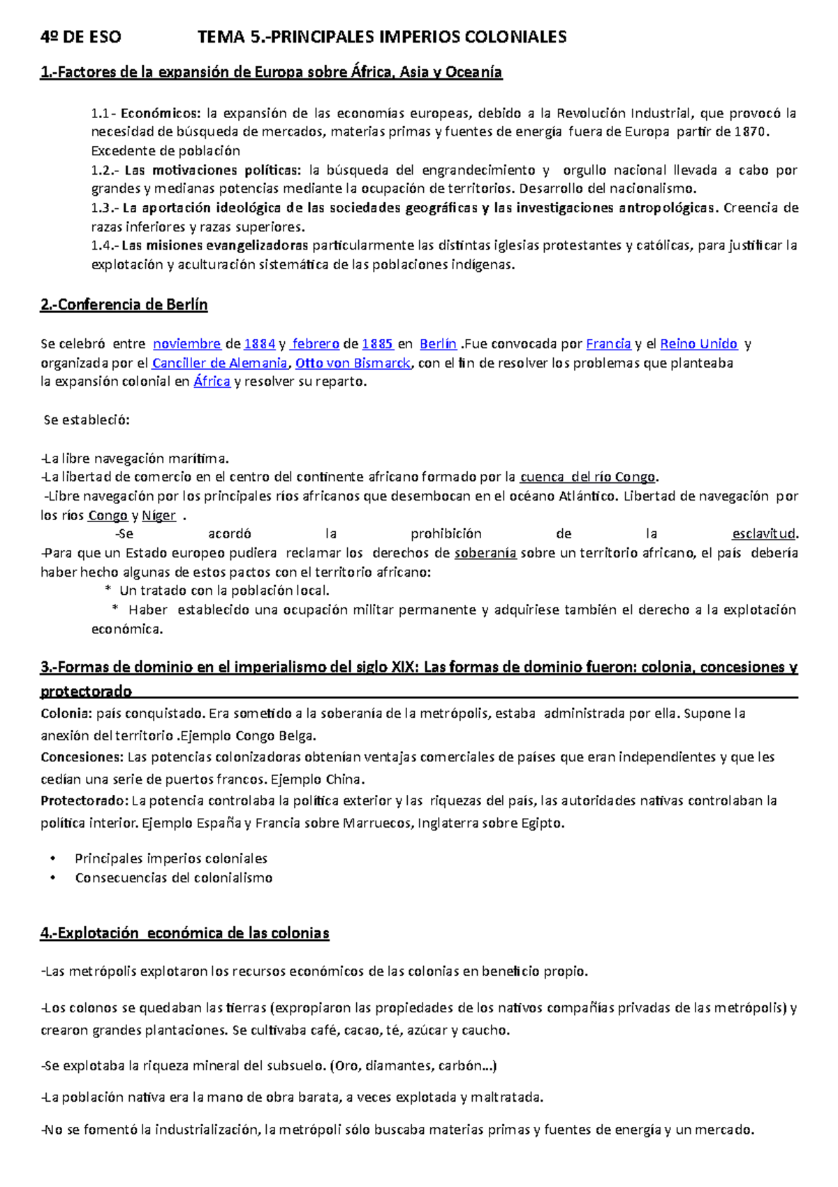 4º DE ESO TEMA 5 imperios coloniales para enviar 2019 - 4º DE ESO TEMA ...